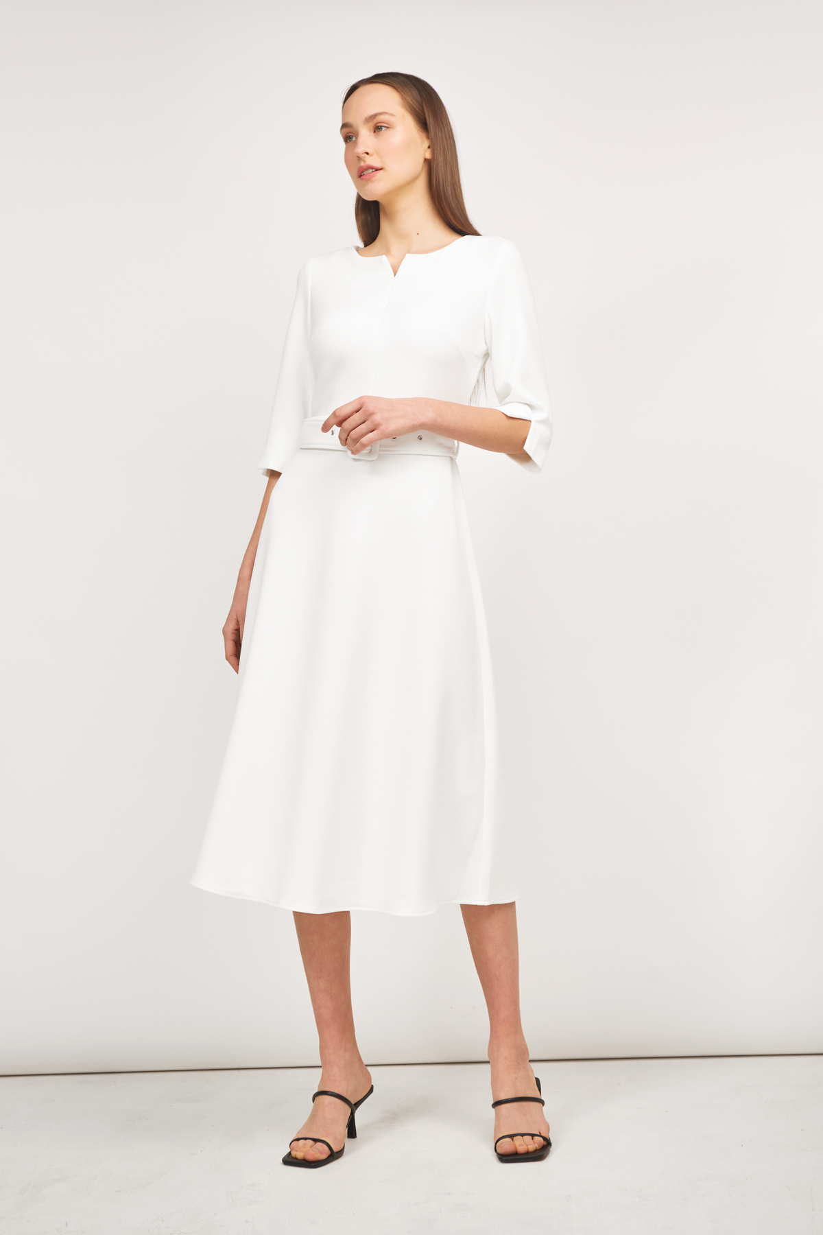 Milky white midi dress, photo 2