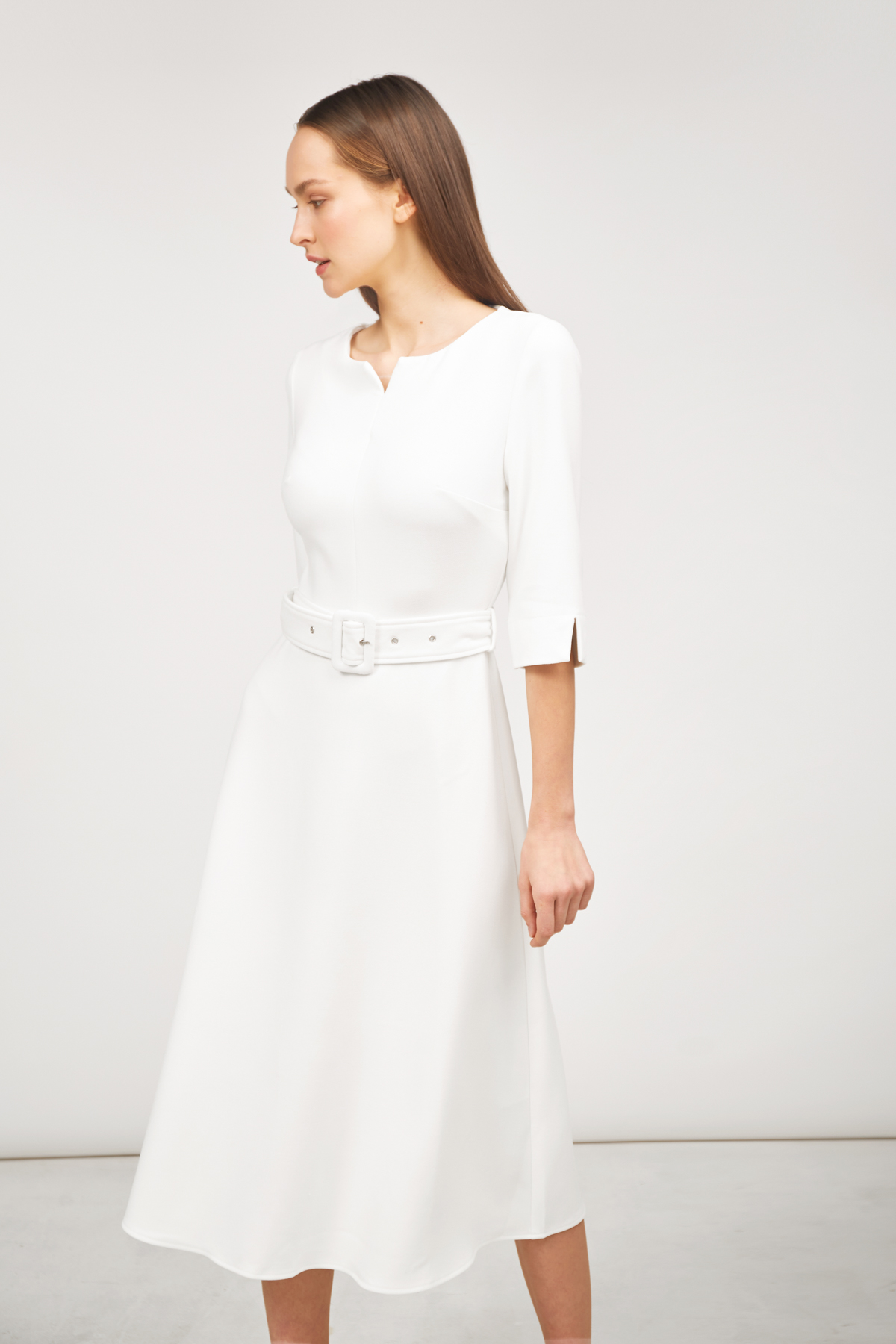 Milky white midi dress, photo 3