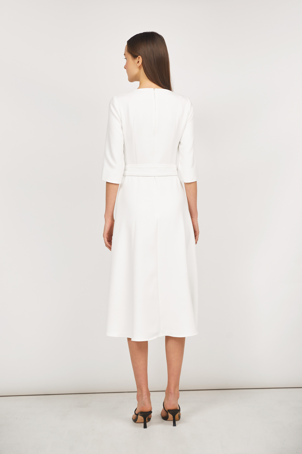 Milky white midi dress, photo 5