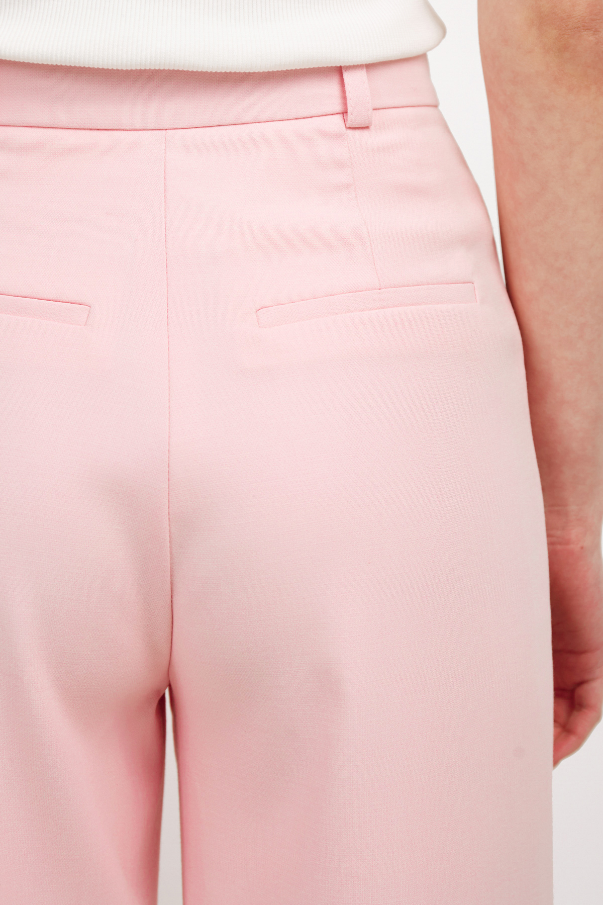 Pale pink straight trousers, photo 2