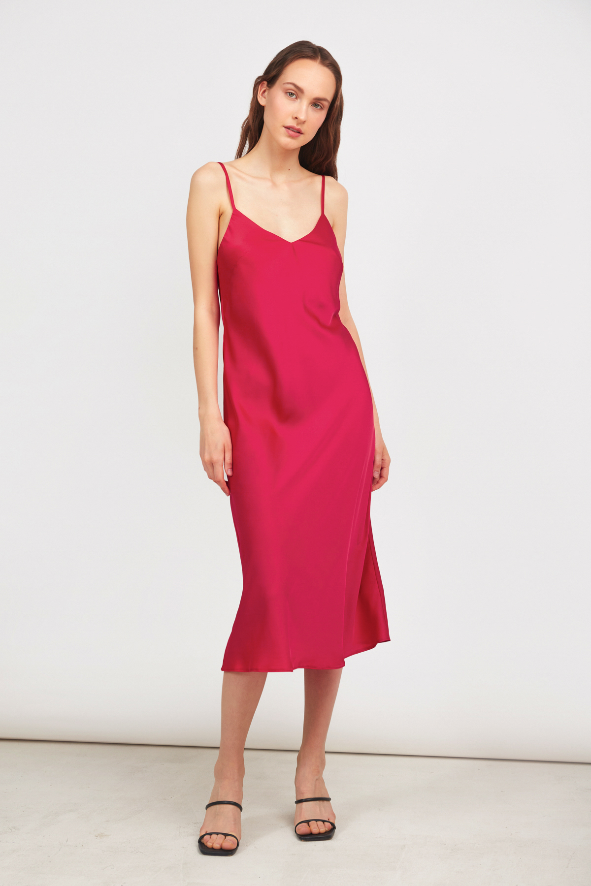 Сукня-комбінація темно-рожевого кольору, фото 2