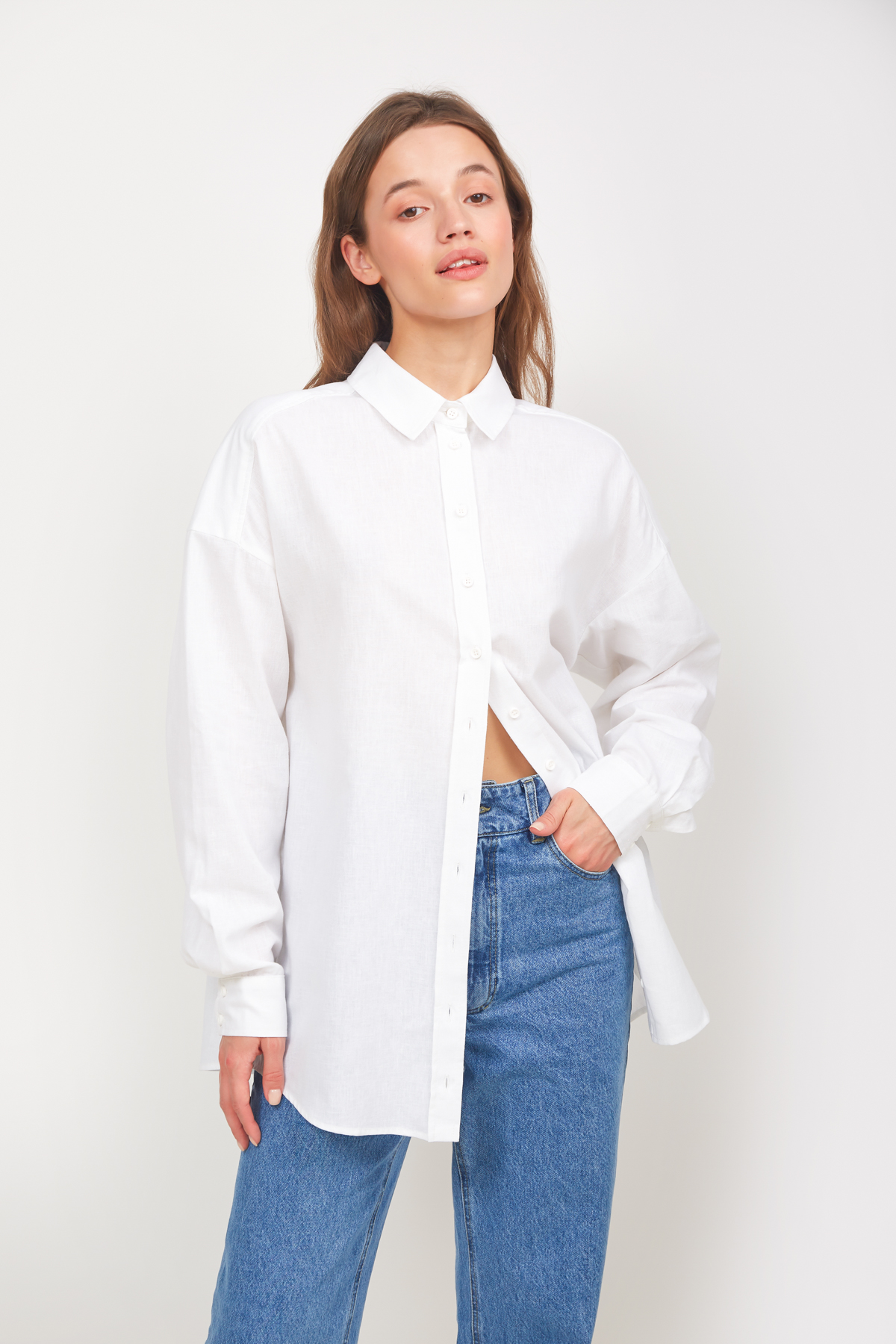 Linen oversize shirt, photo 1
