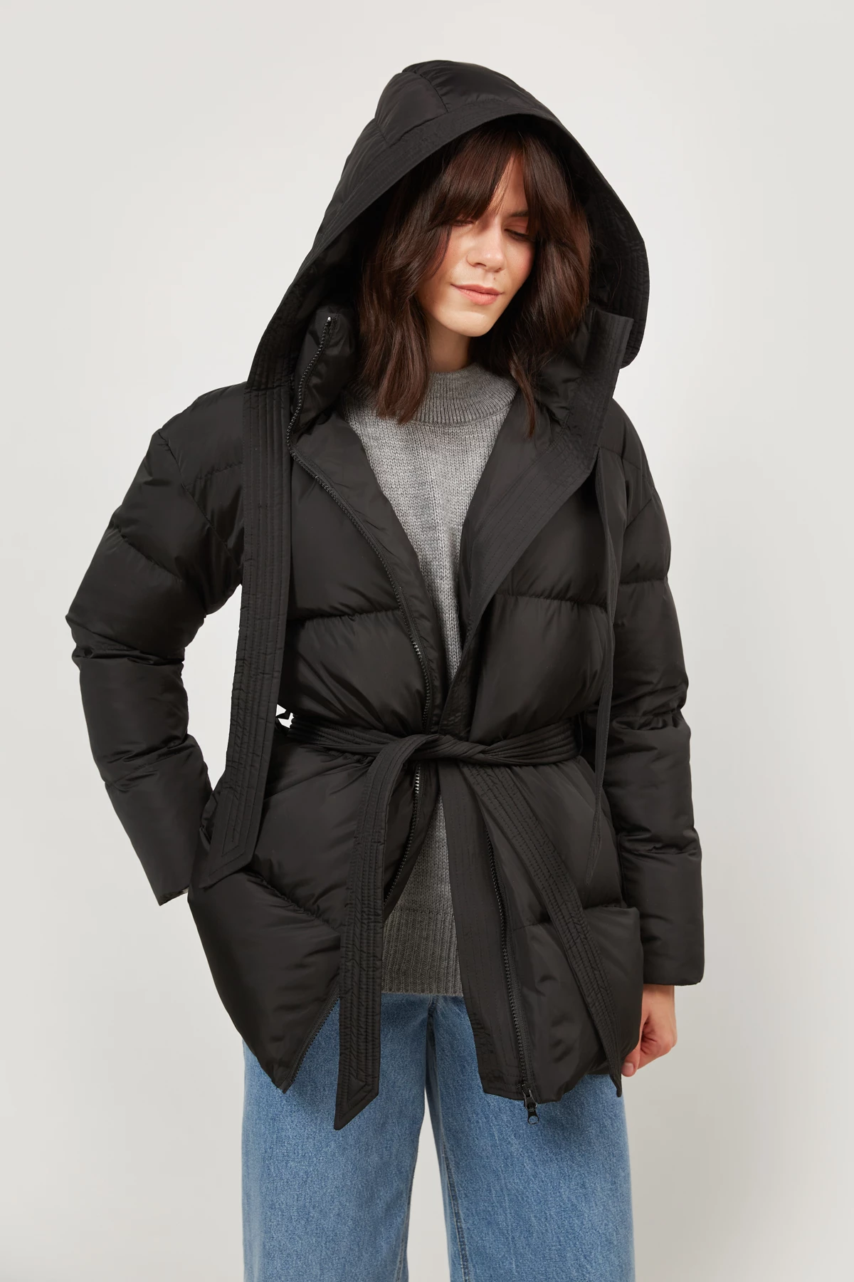 Quilted black jacket , photo 1