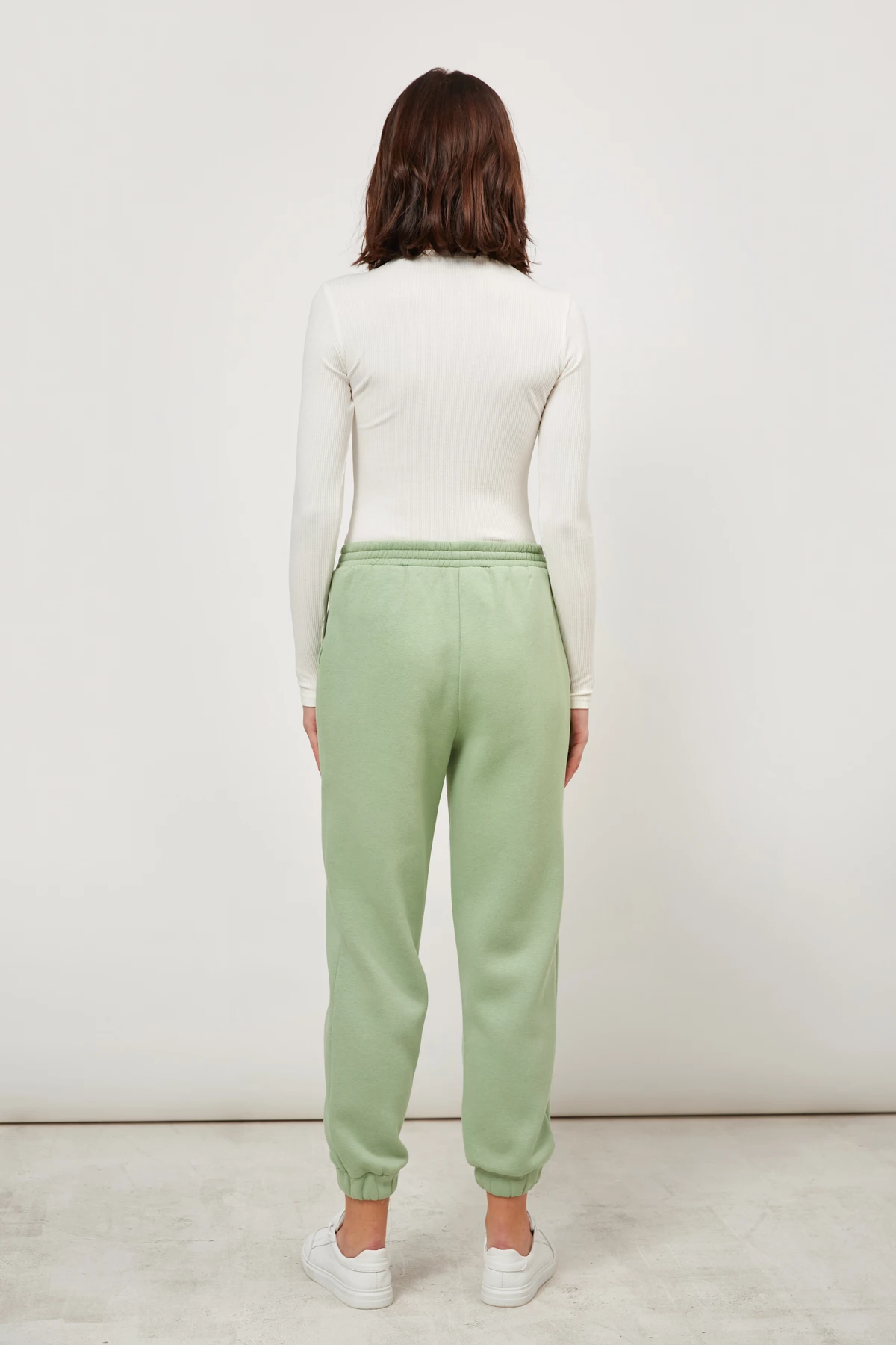 Pistachio jersey cropped joggers, photo 3