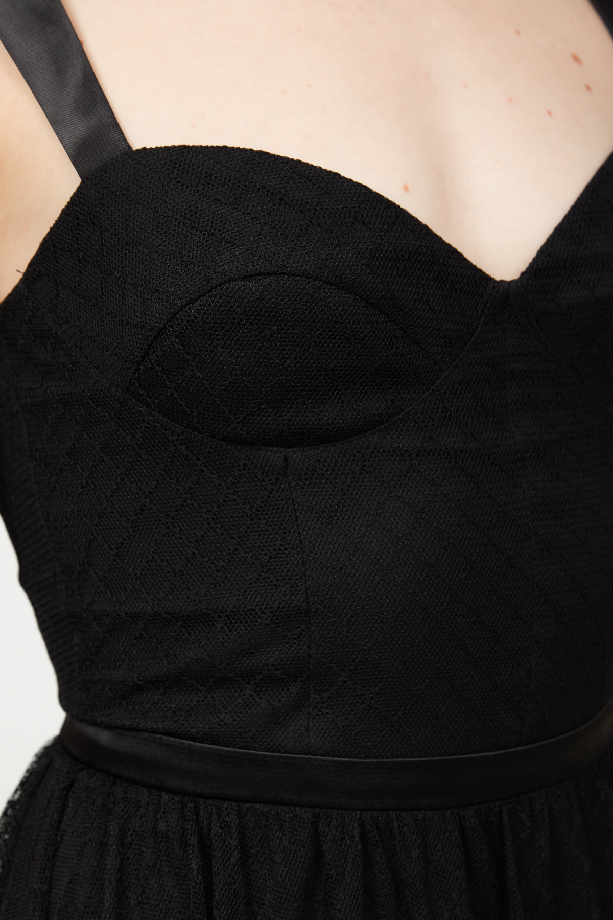 Midi dress with black mesh, photo 5
