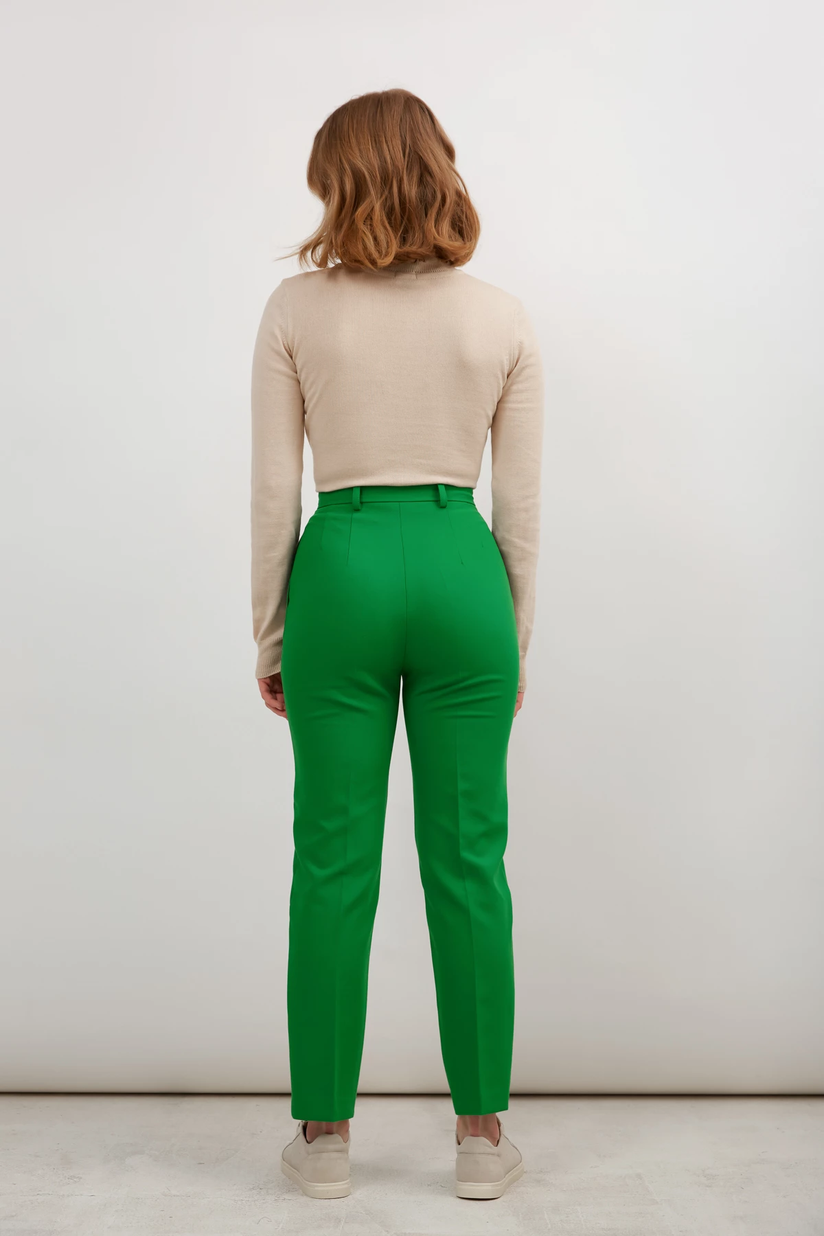 Завужені штани яскраво-зеленого кольору, фото 4
