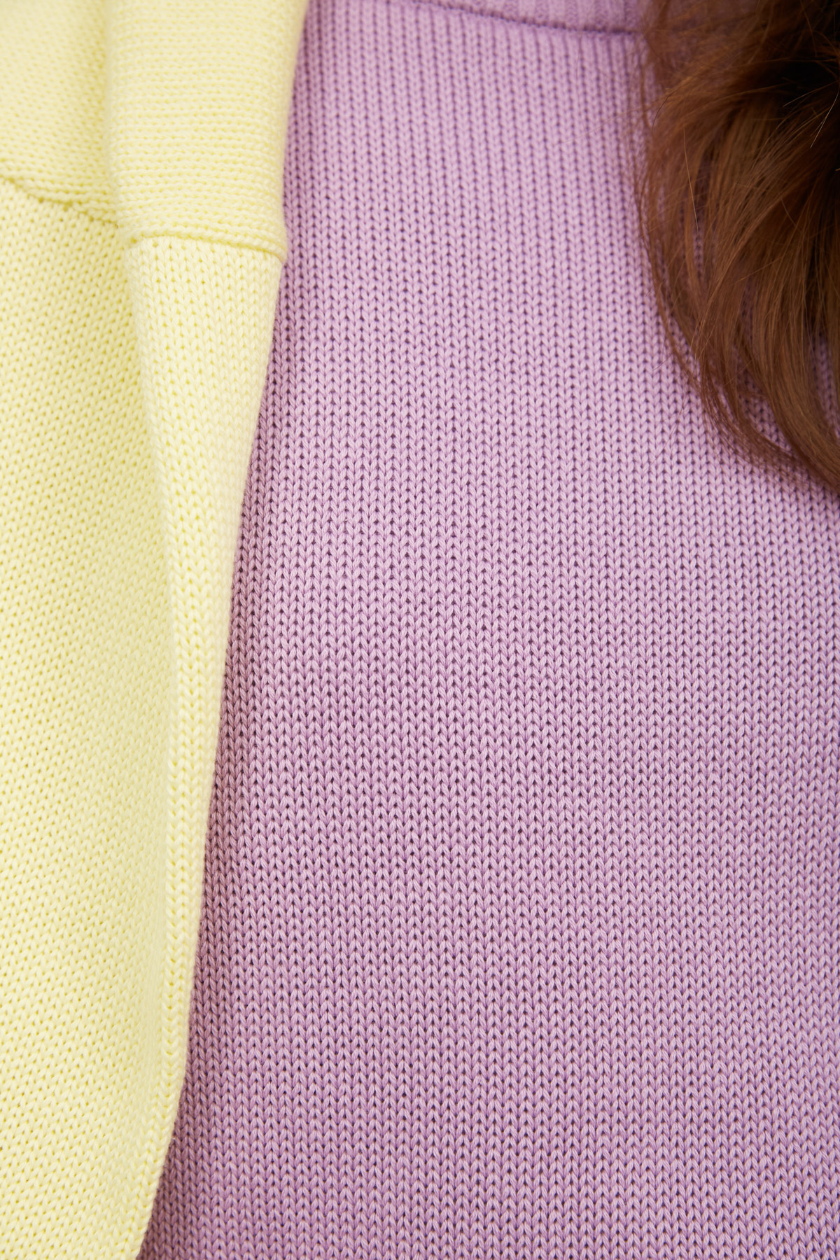 Бавовняний светр лавандового кольору , фото 4