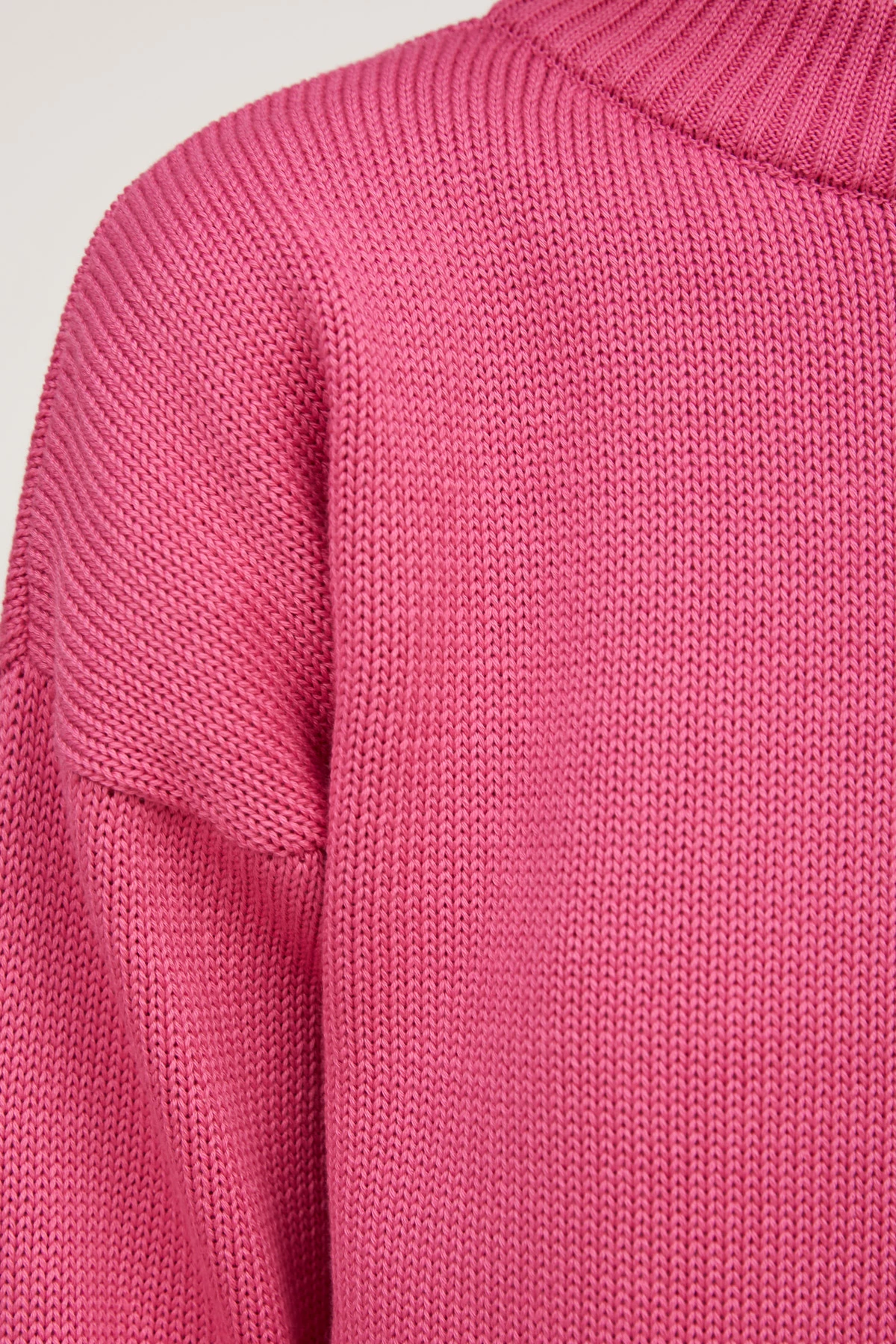 Fuchsia cotton knitted sweater, photo 5