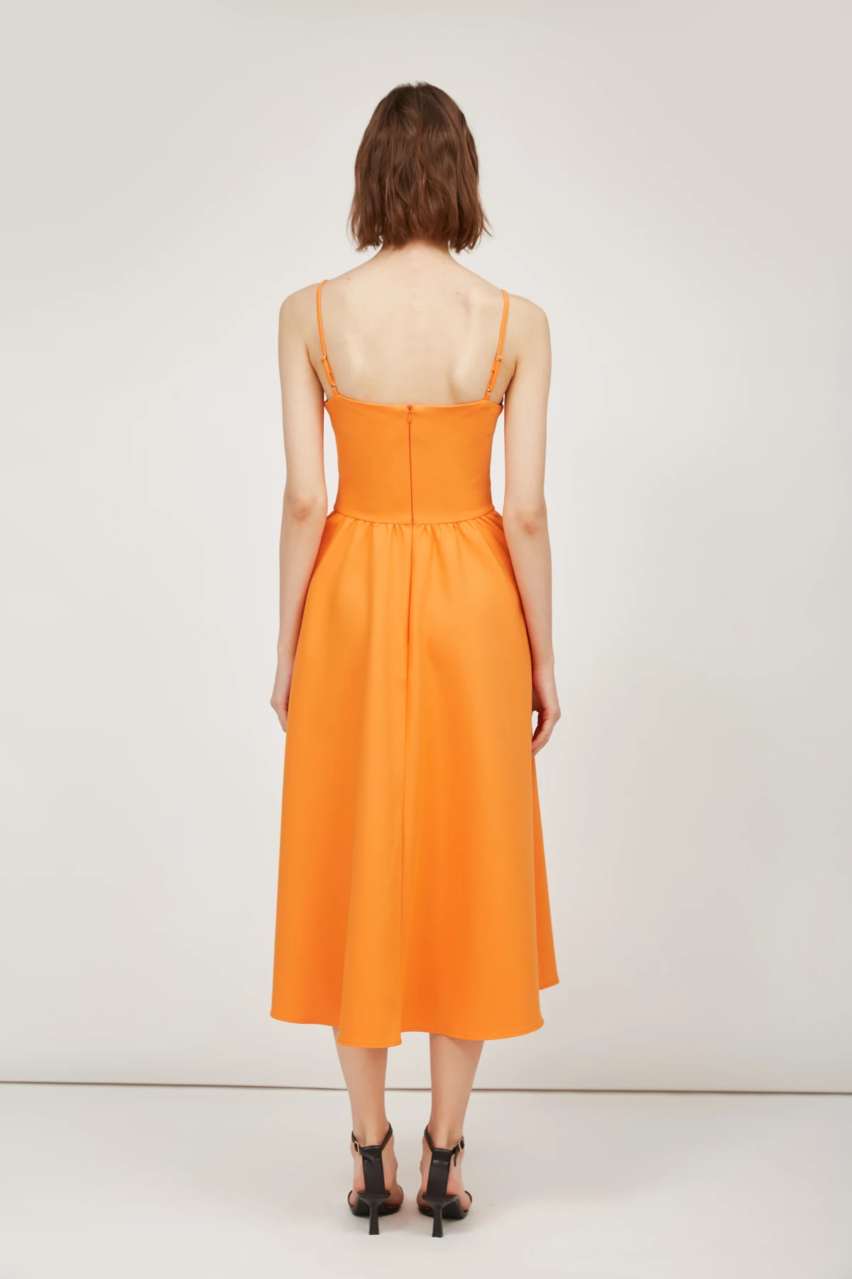 Orange midi dress, photo 5