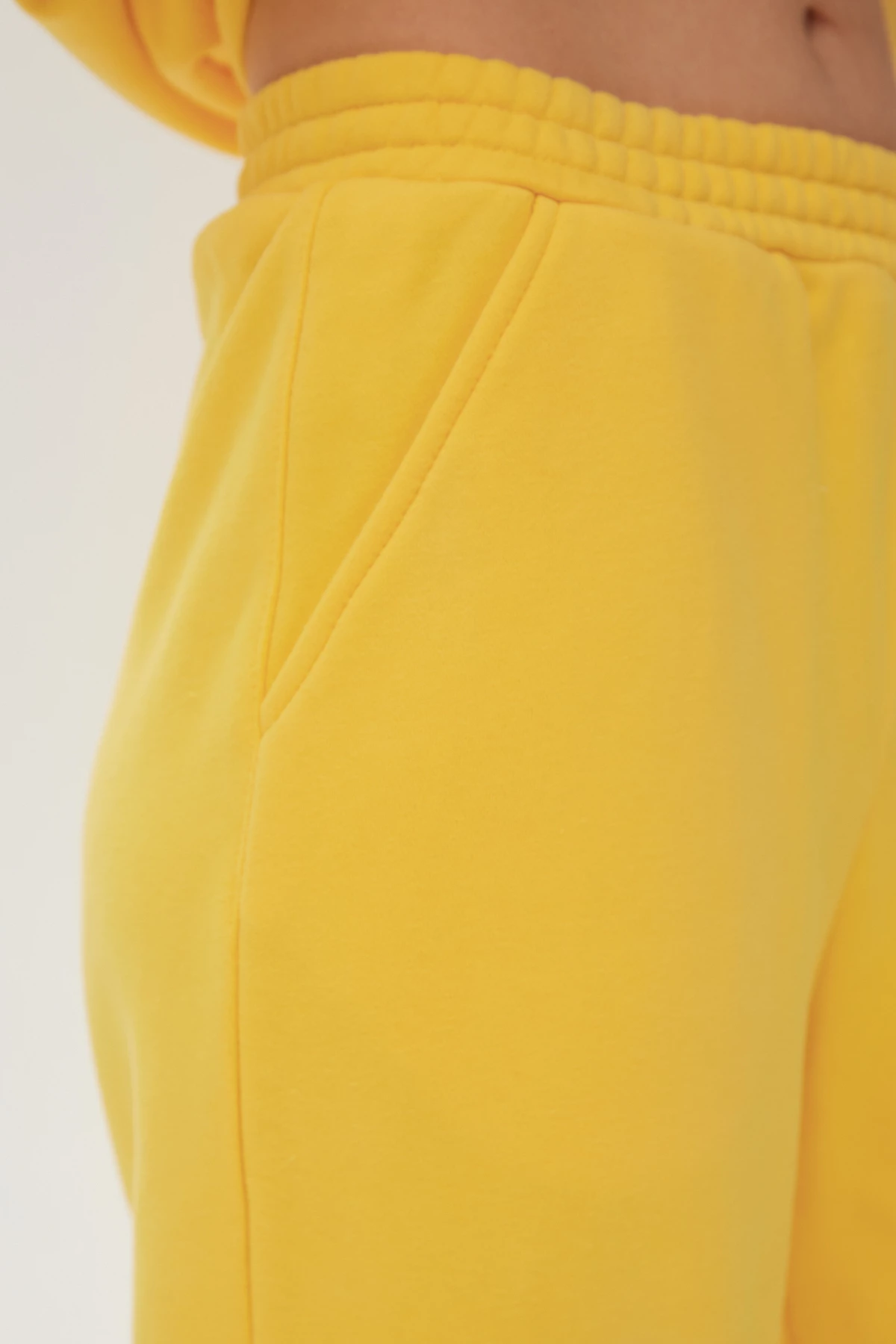 Удлиненные джоггеры желтого цвета, фото 4