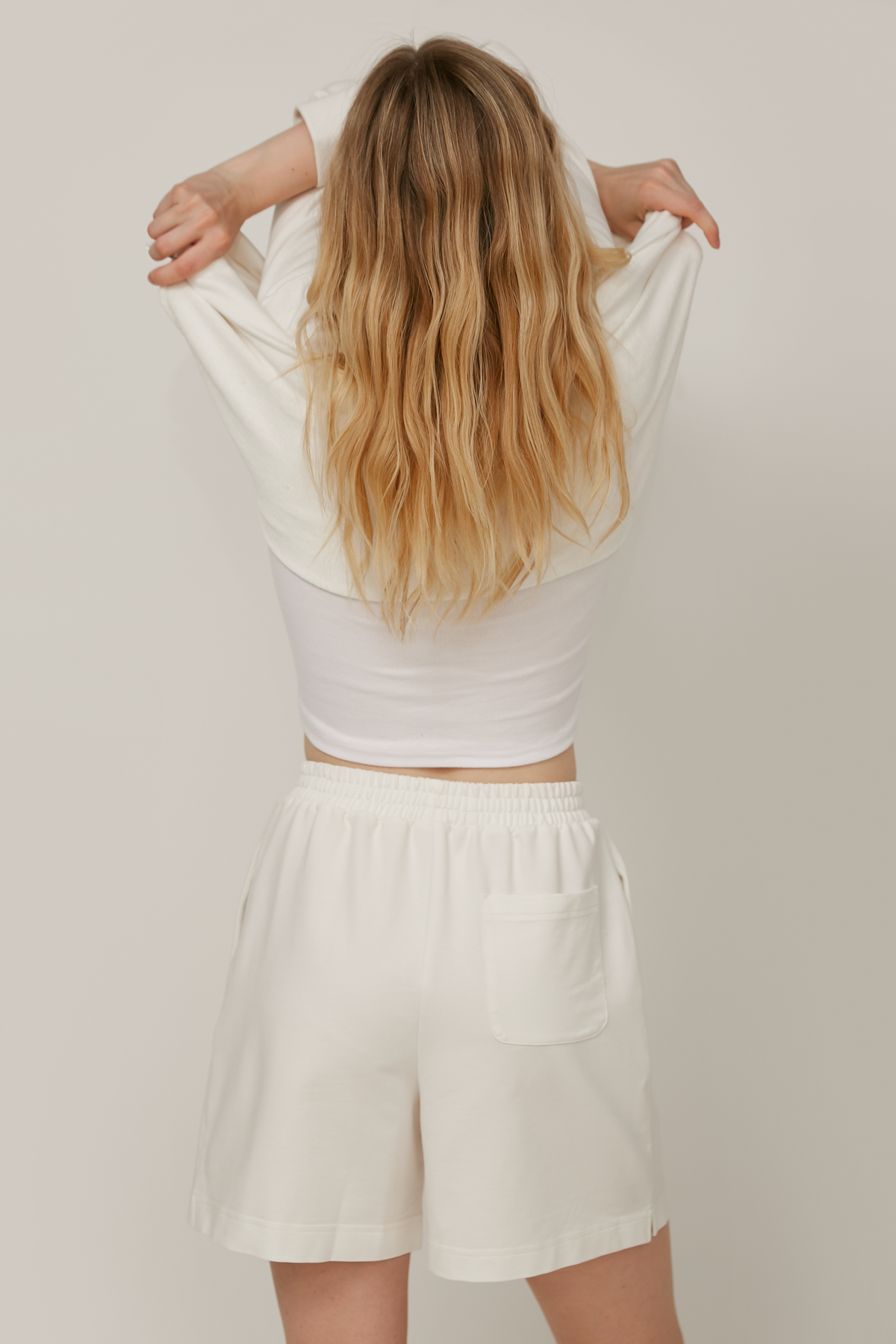 Milky loose-fit jersey shorts, photo 2