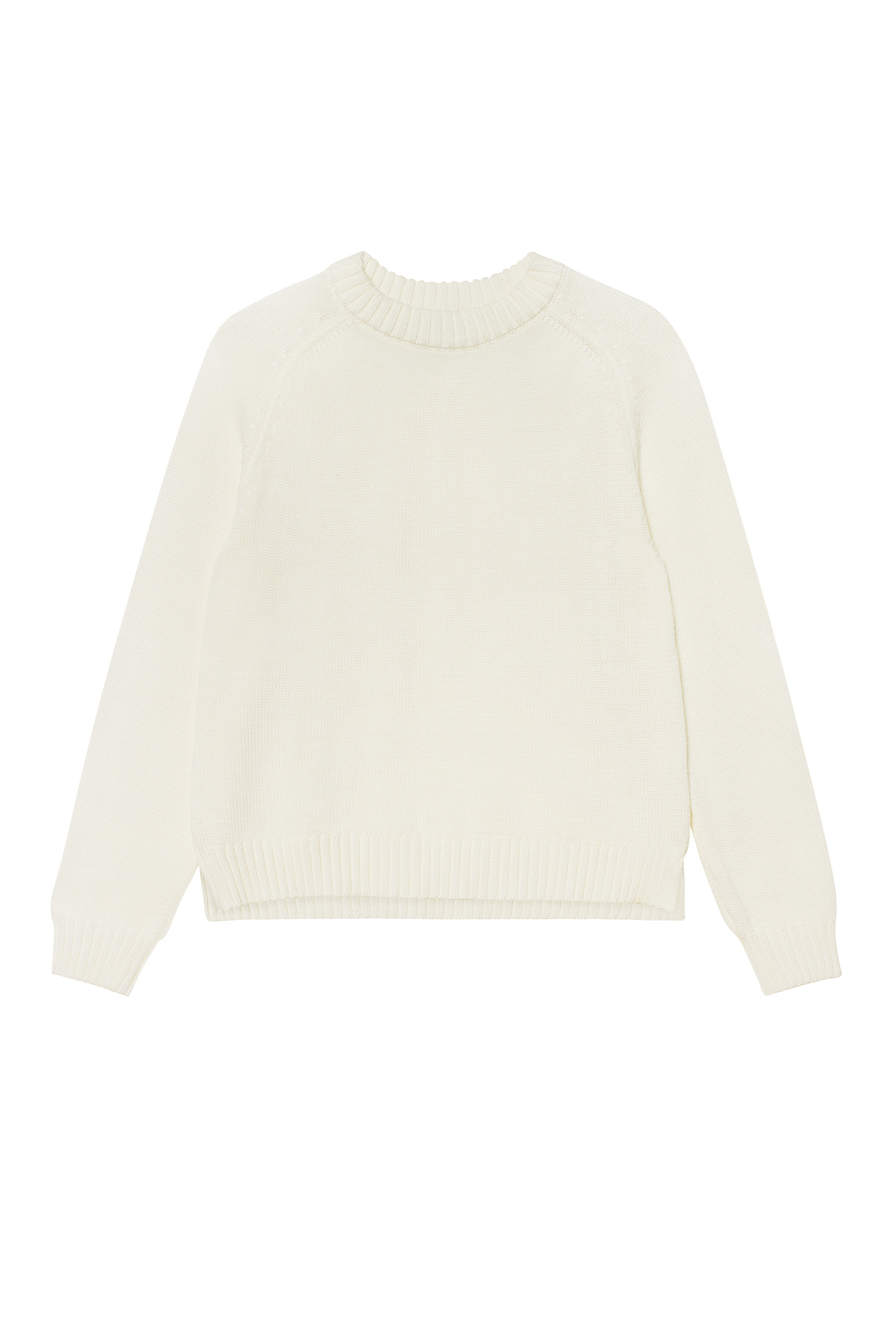 Milky basic knitted sweater with cotton, photo 6