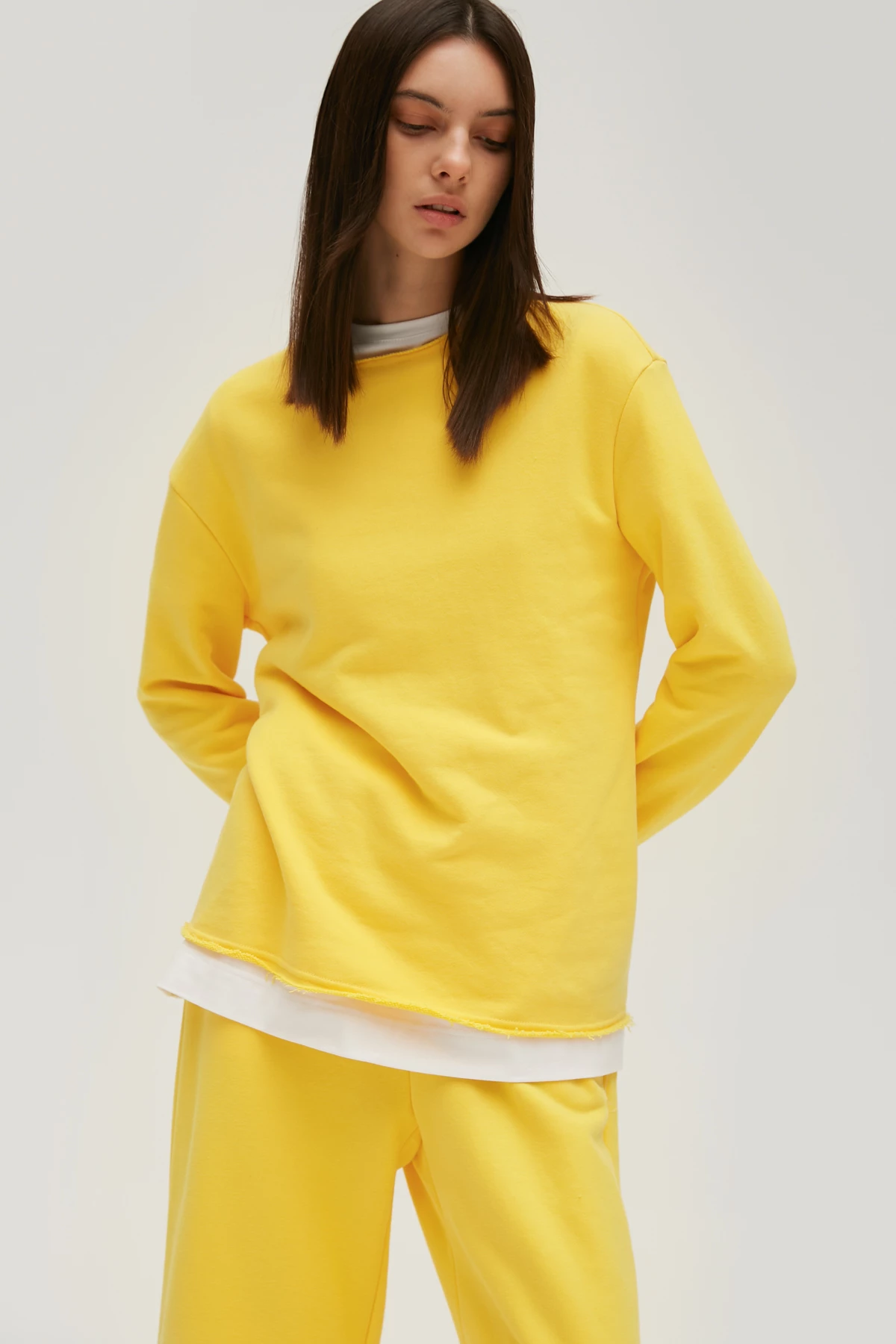 Yellow jersey sweatshirt, photo 1