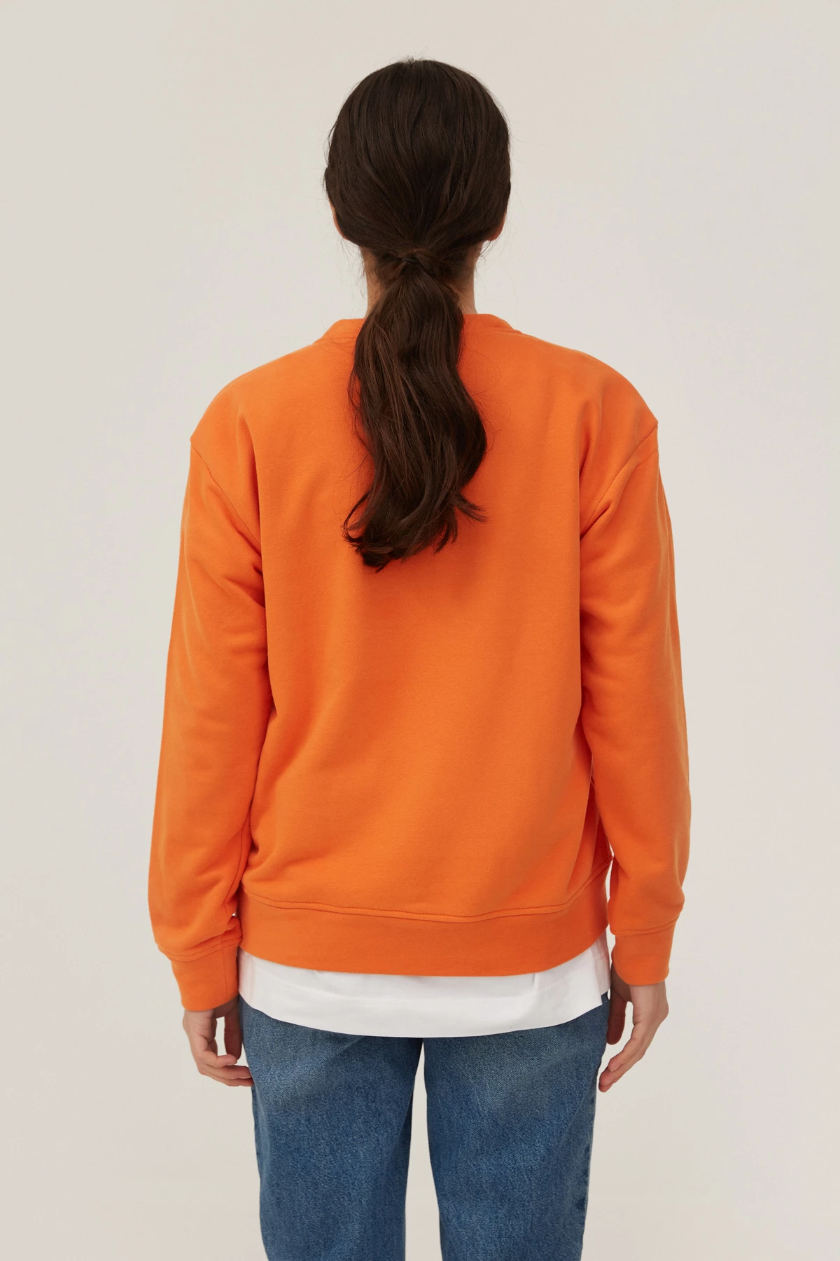 Orange jersey sweatshirt with print "Ukrainian", photo 5