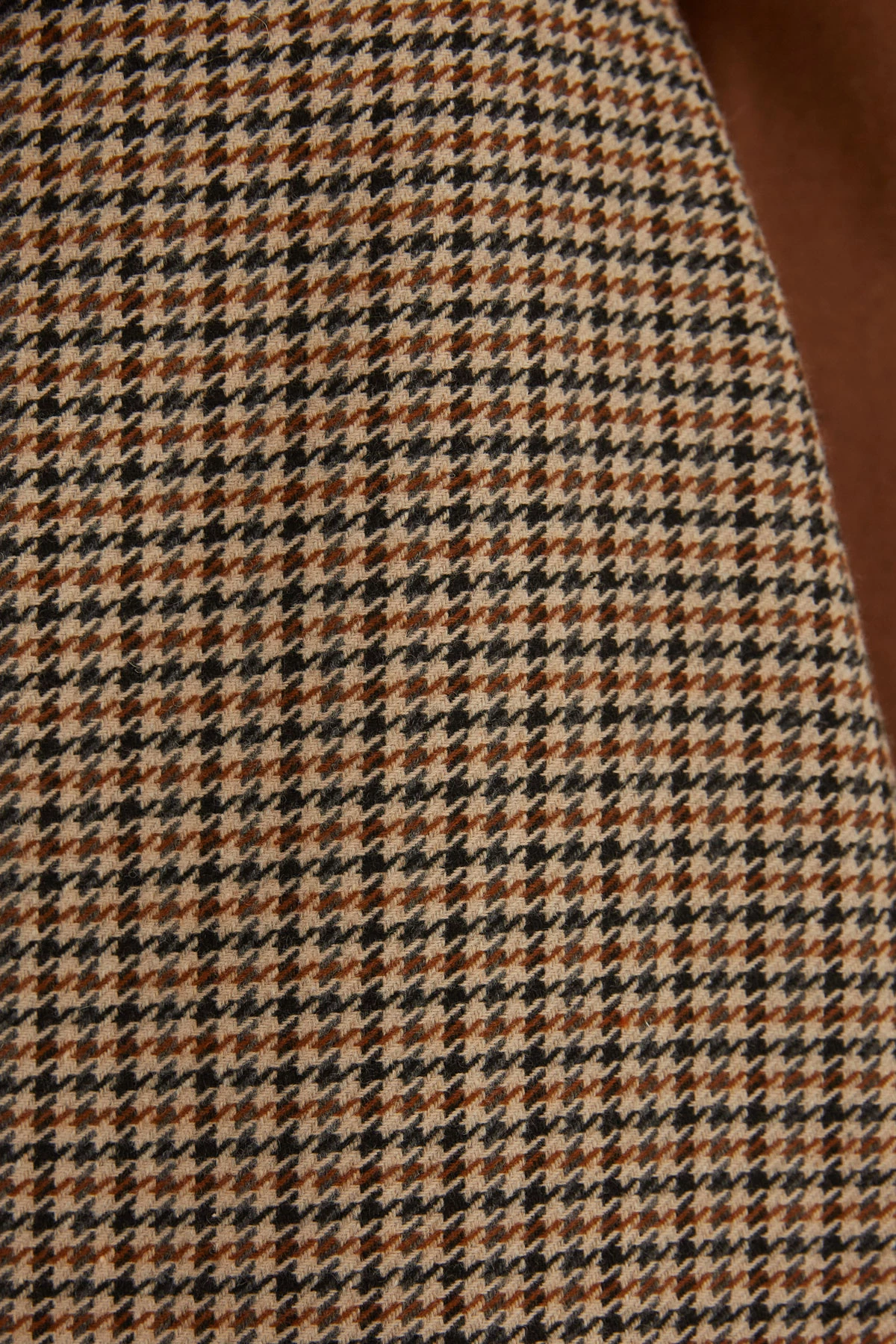 Mini skirt in houndstooth pattern with wool, photo 2