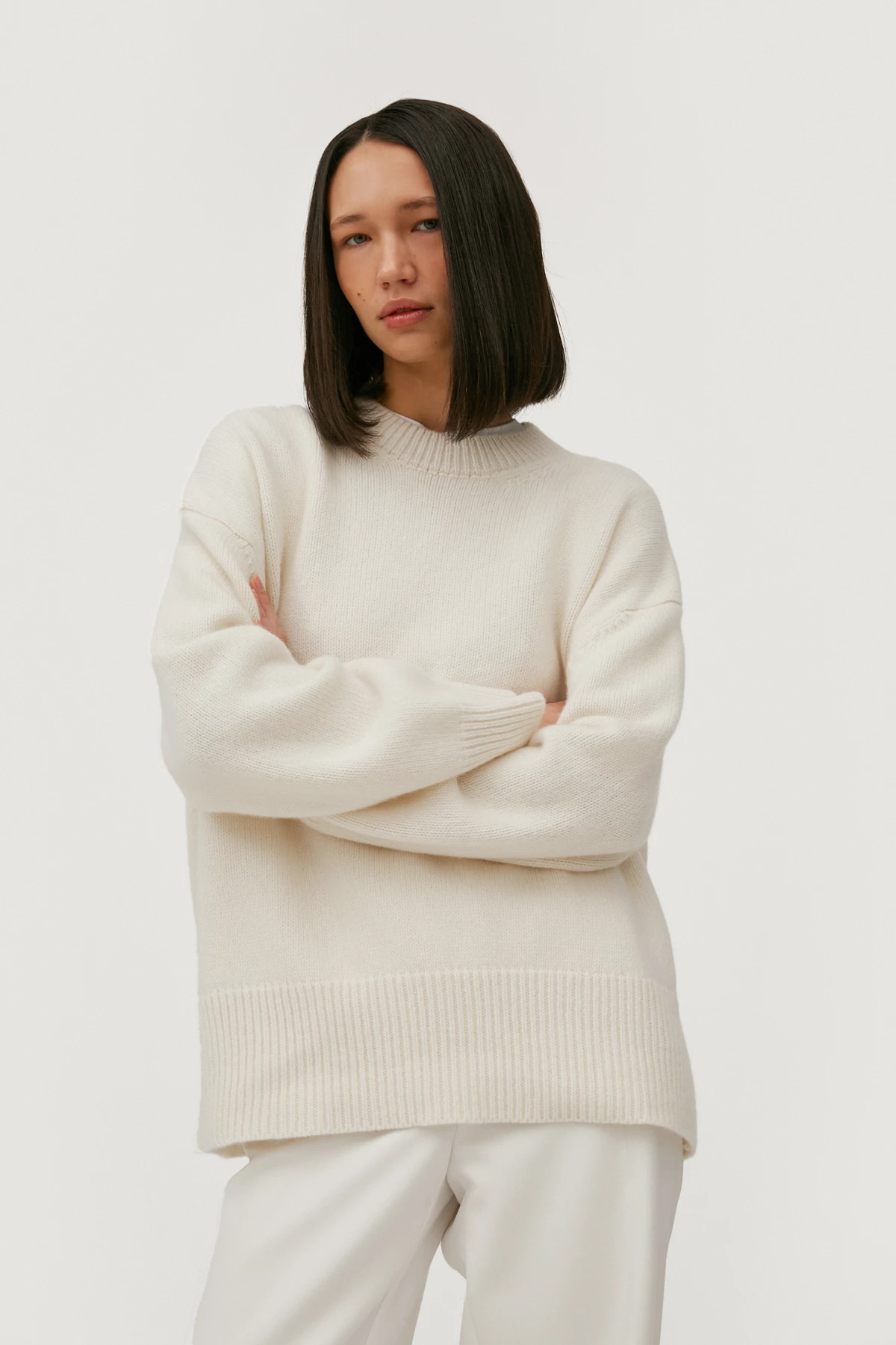 Cashmere milky loose-fit sweater, photo 3
