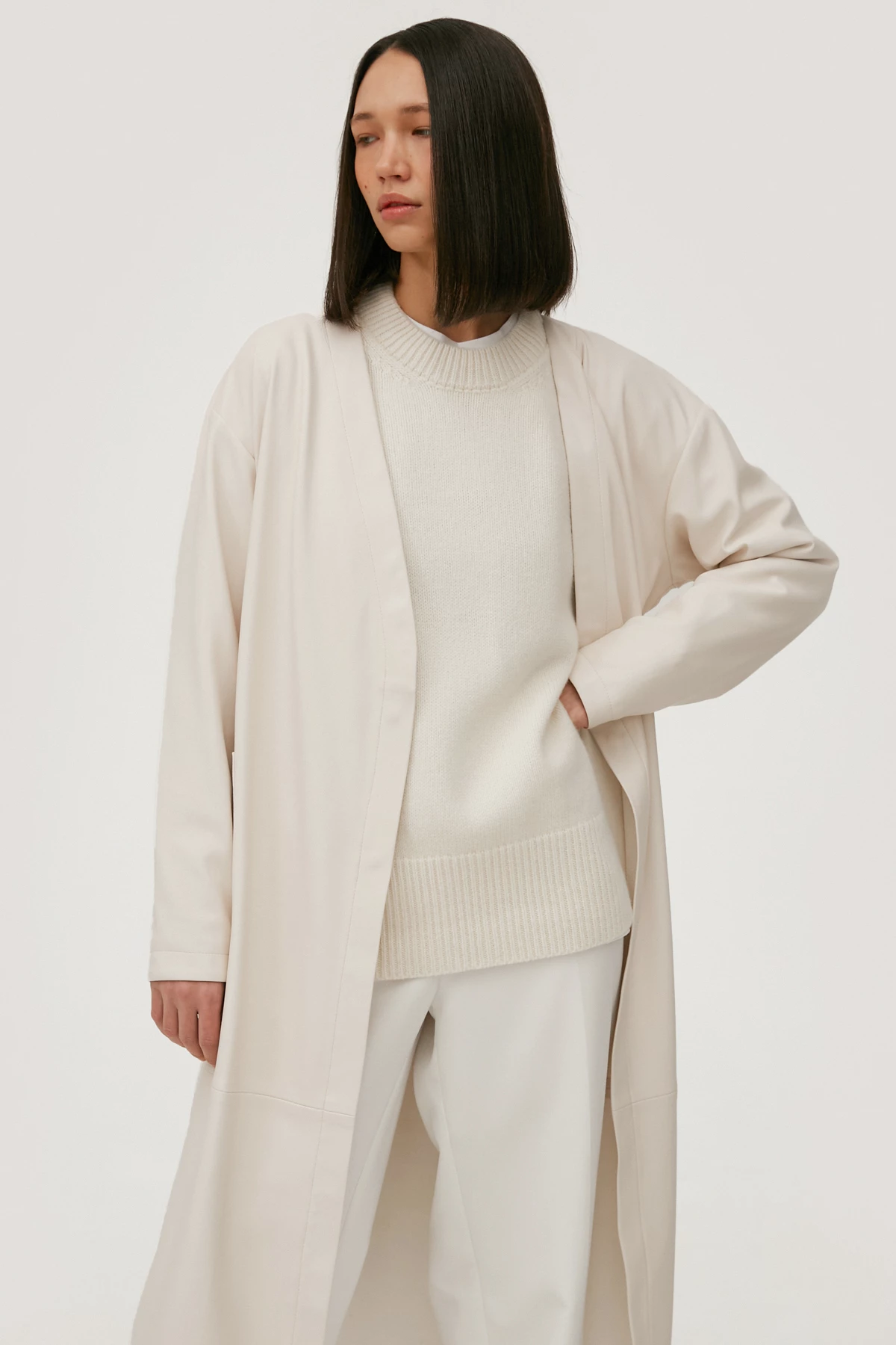 Cashmere milky loose-fit sweater, photo 6