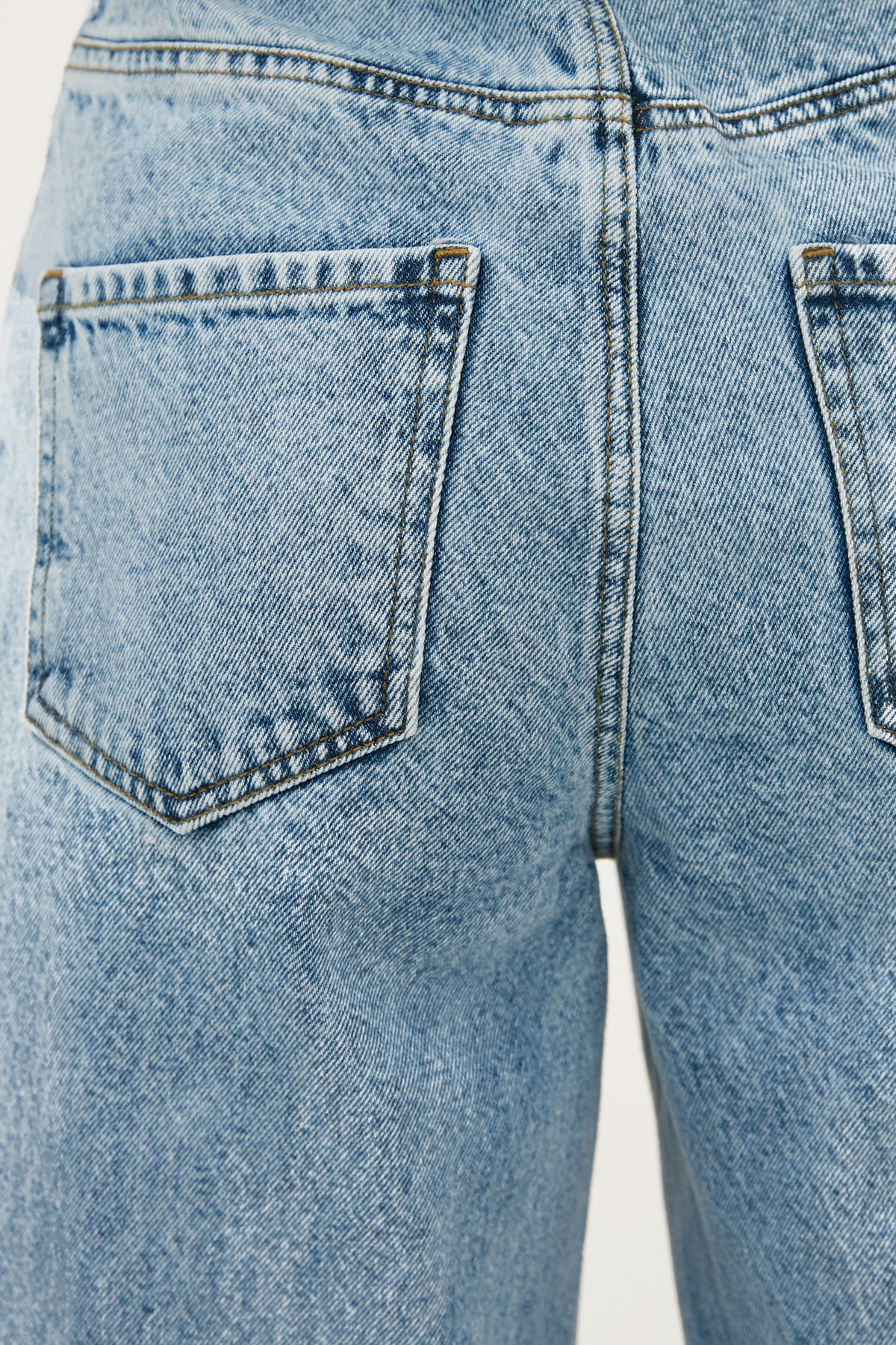Straight-cut light blue denim jeans , photo 4
