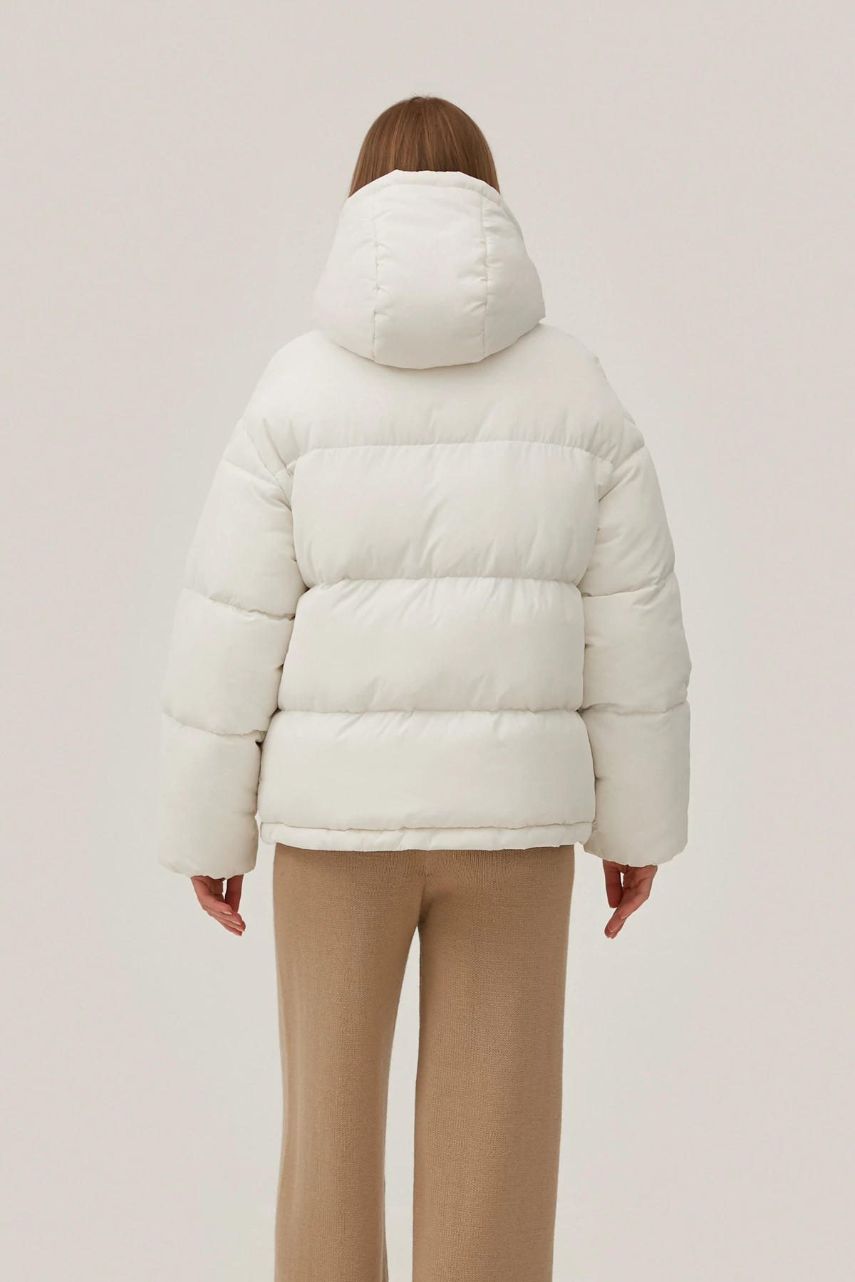 Milky quilted jacket with eco-down insulation, photo 5