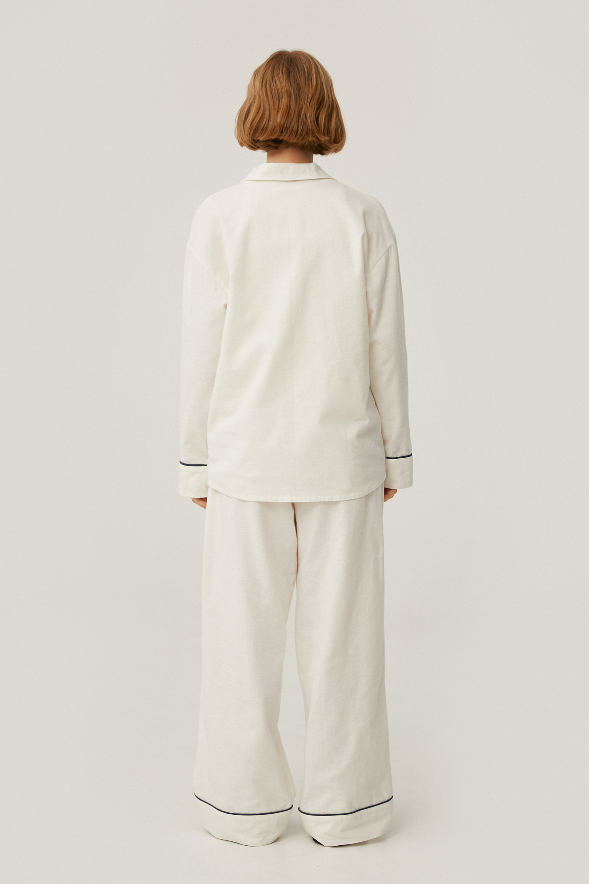Pajama flanelette milky shirt, photo 5