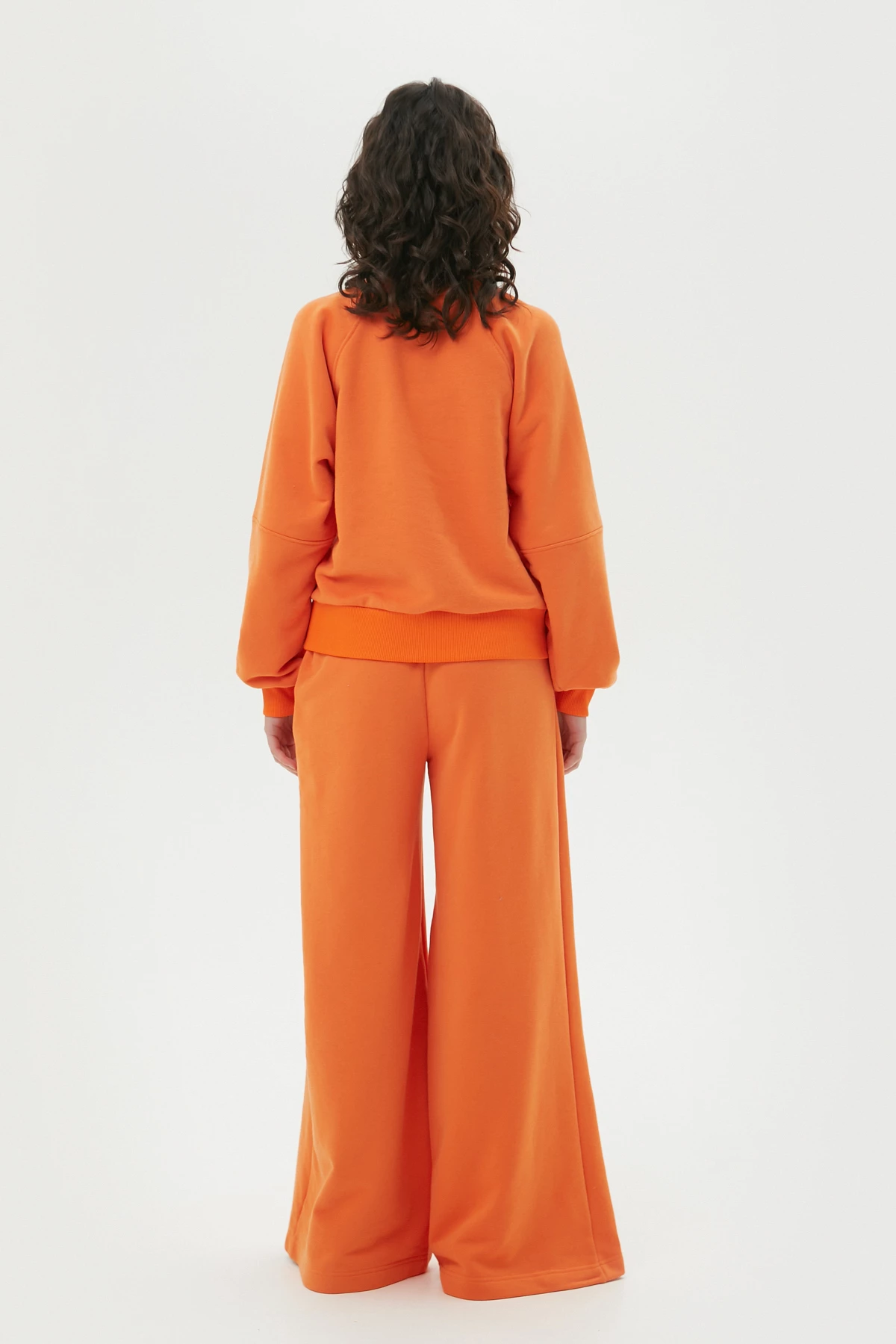 Orange oversize jersey pants, photo 5