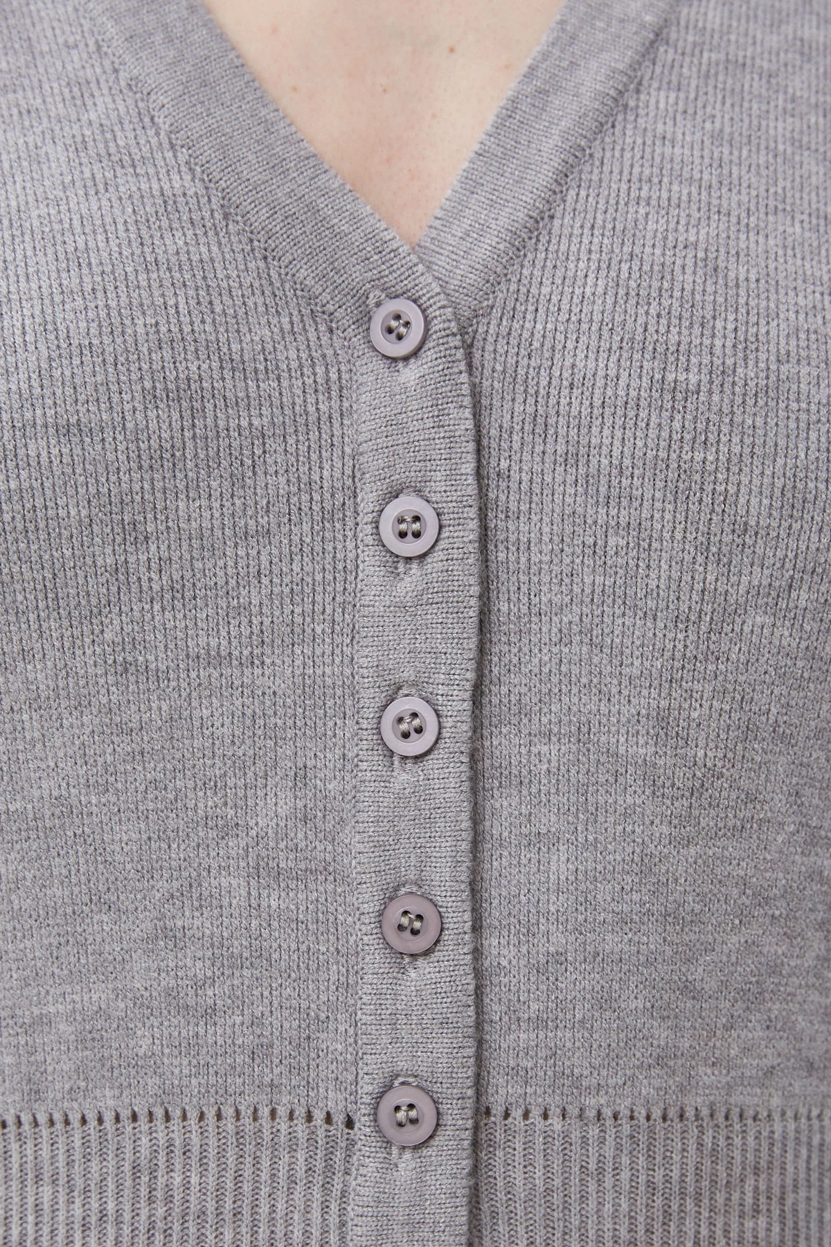 Grey knitted bodysuit with viscose, photo 4
