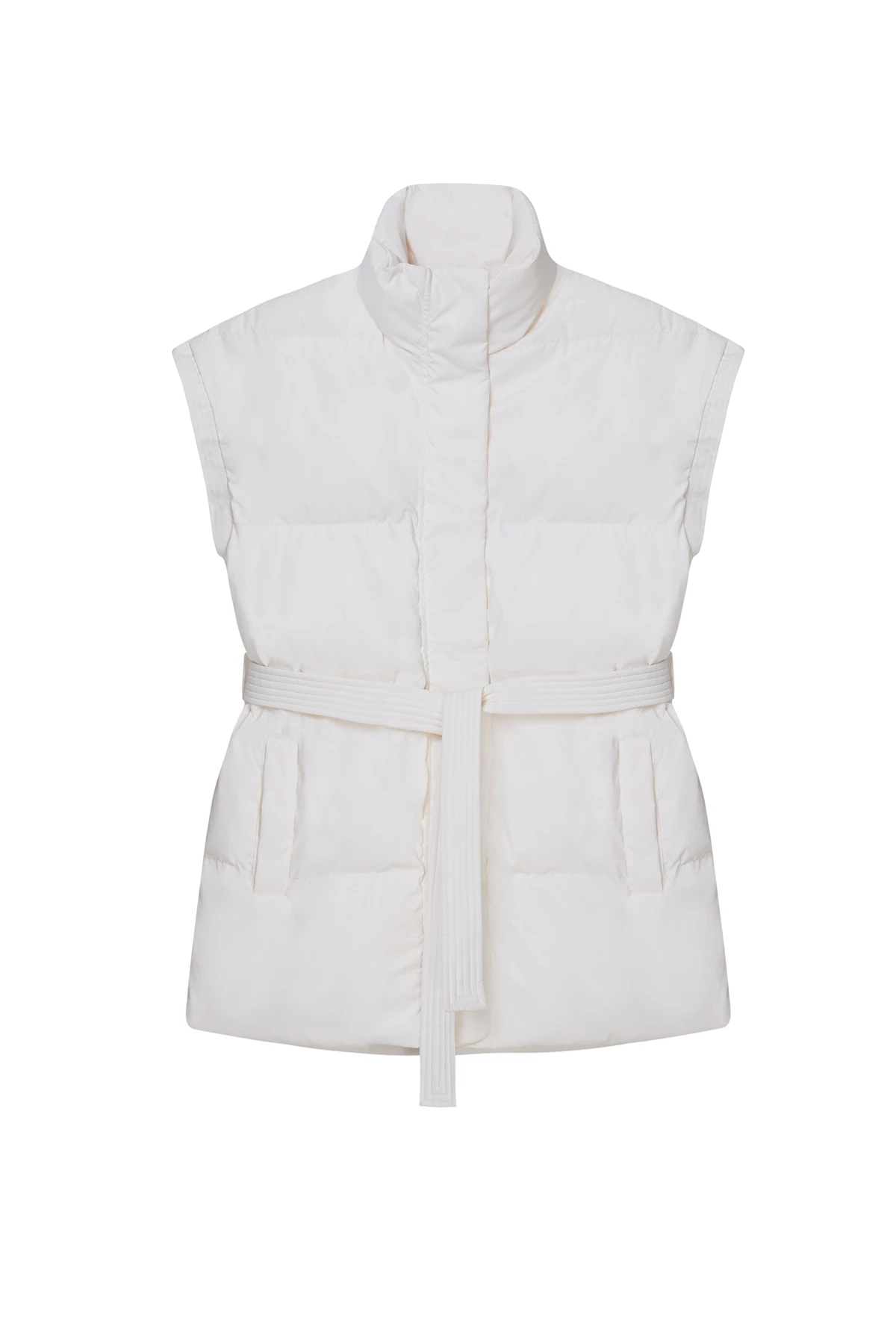 Straight milky quilted vest, photo 9