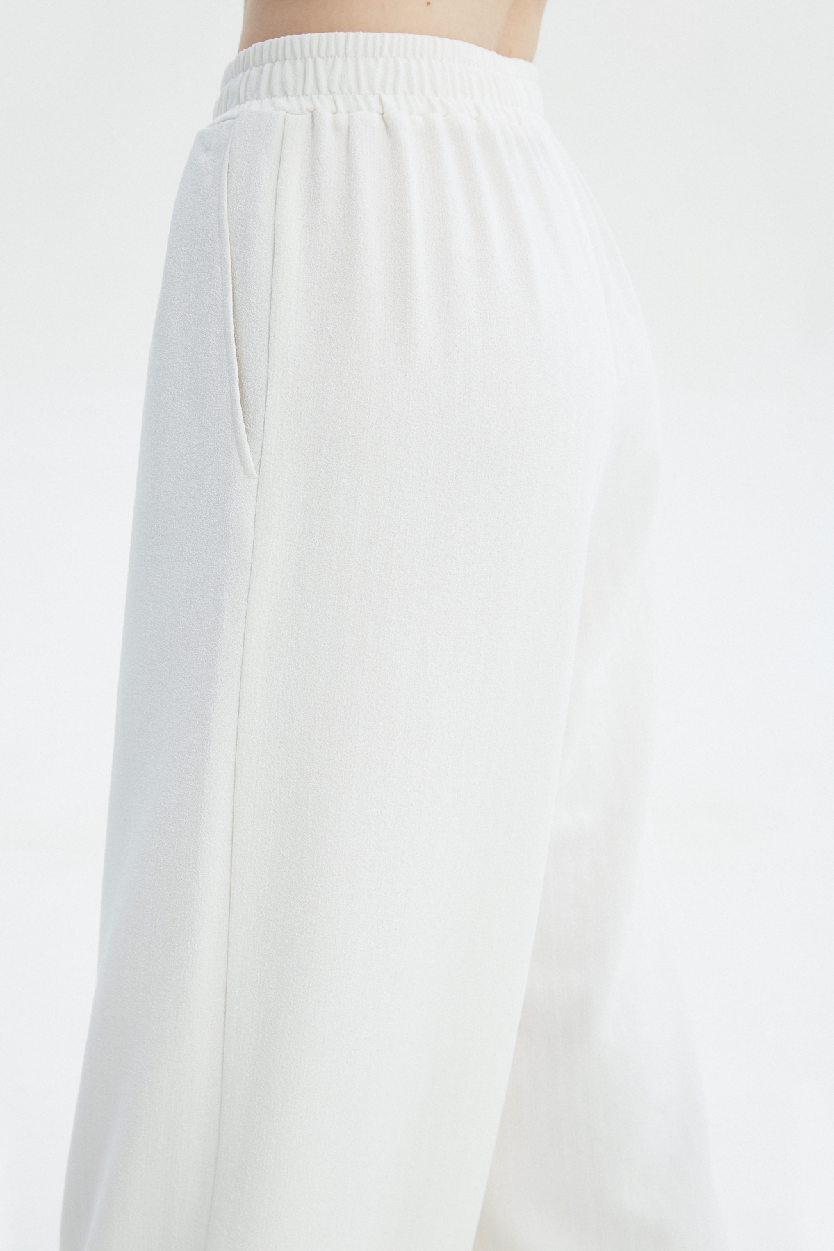 Молочні штани-палаццо з віскозою, фото 5