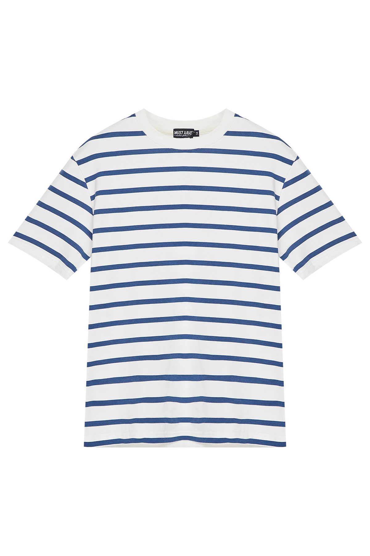 Striped white and blue cotton T-shirt, photo 5