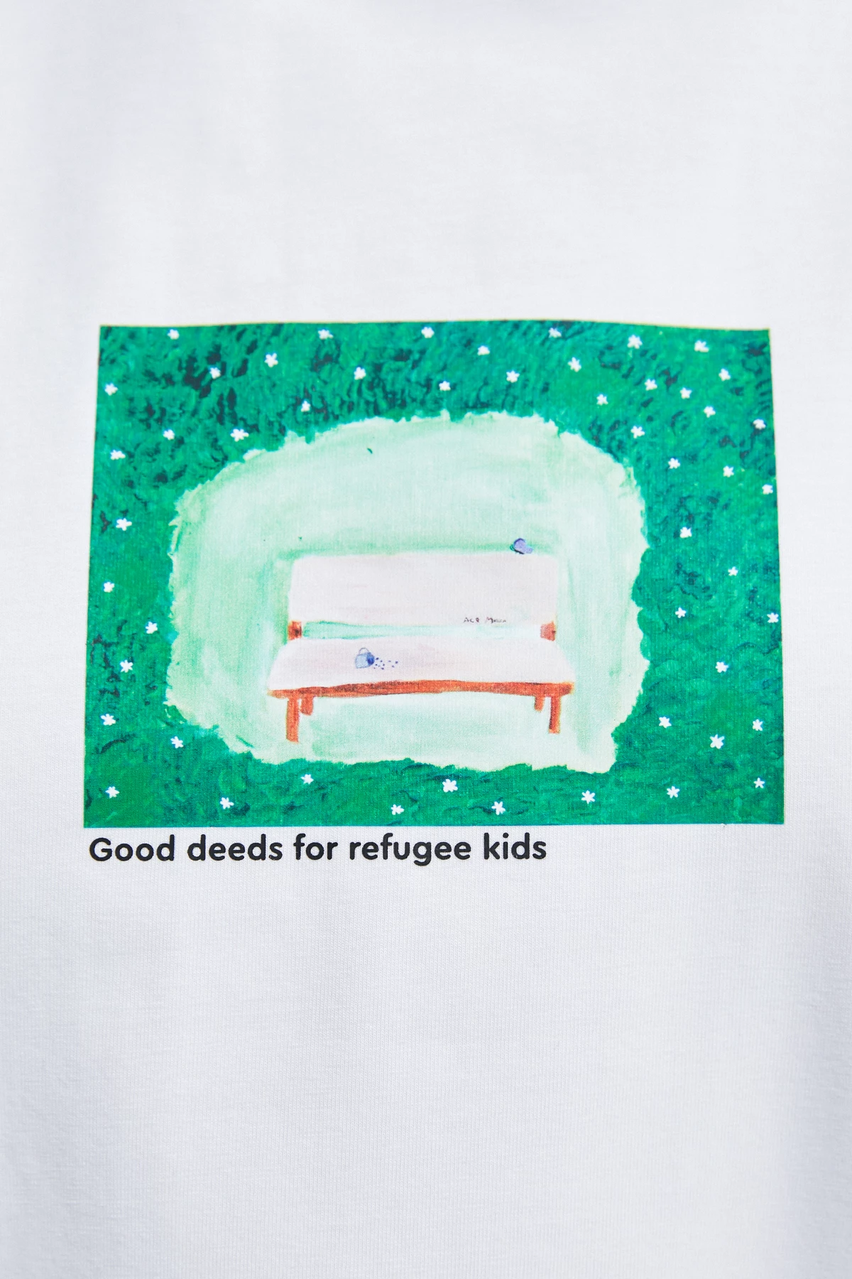 White charity T-shirt "Bench" MUST HAVE x Deeds4kids, photo 3