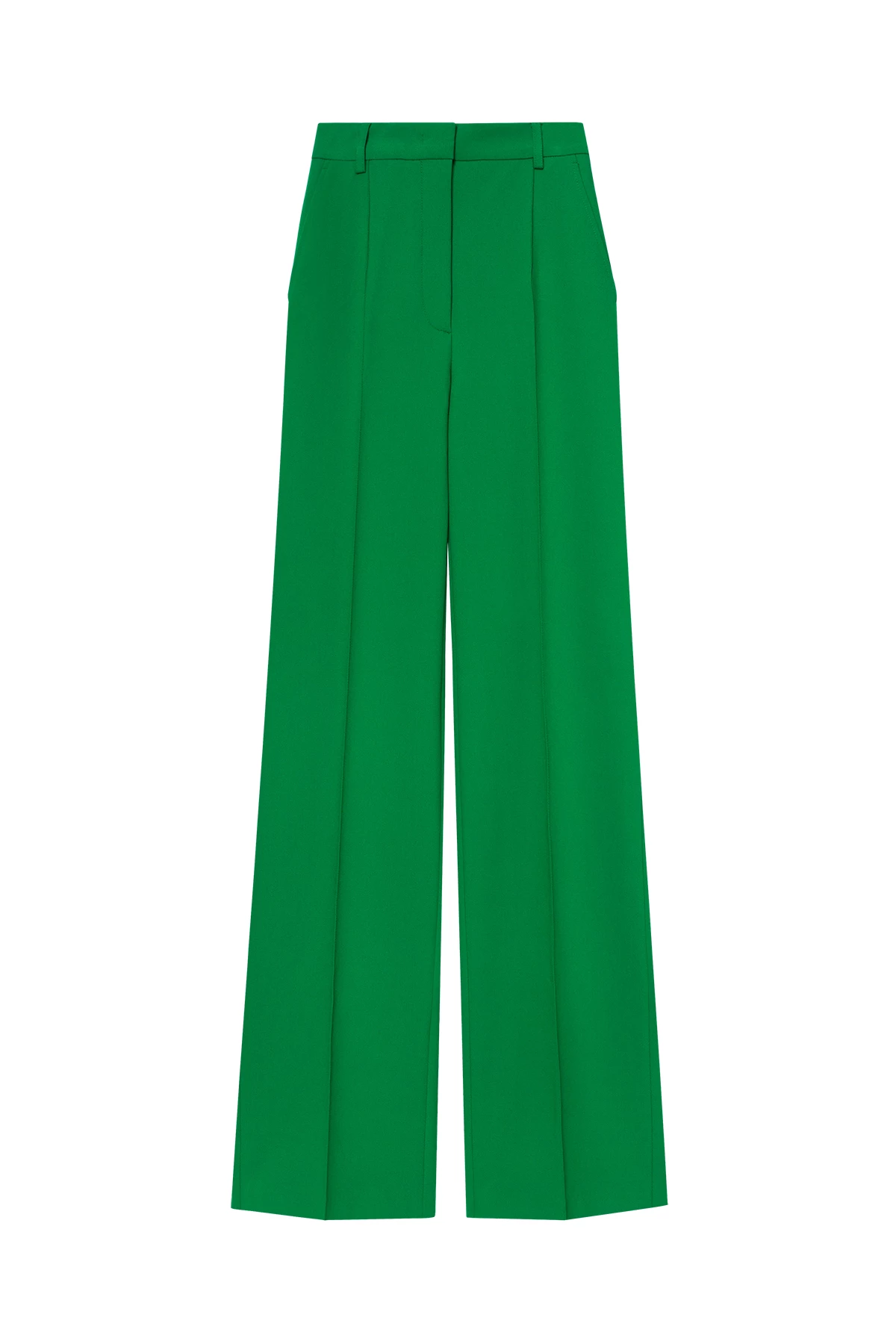 Bright green straight-leg trousers, photo 5