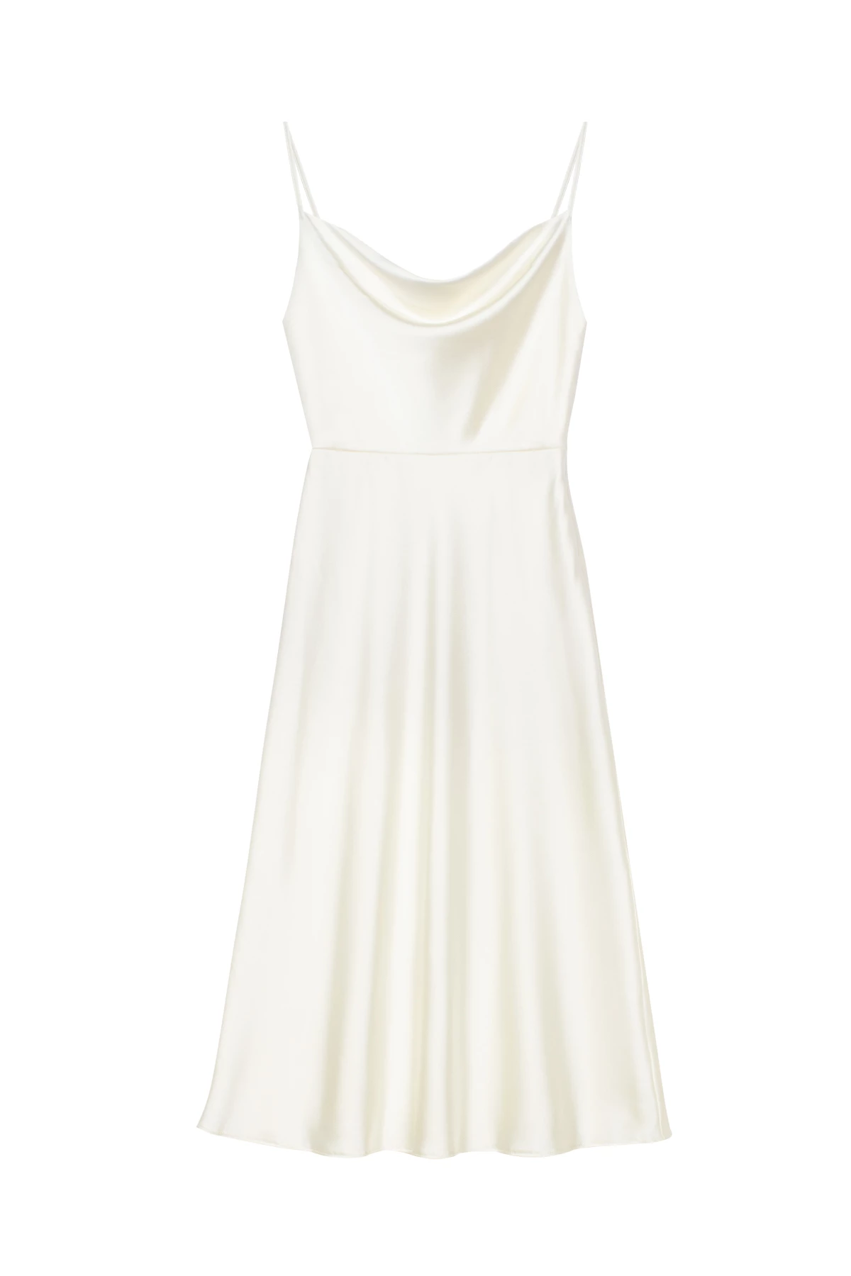 Сукня-комбінація з провисанням в області декольте молочного кольору , фото 1