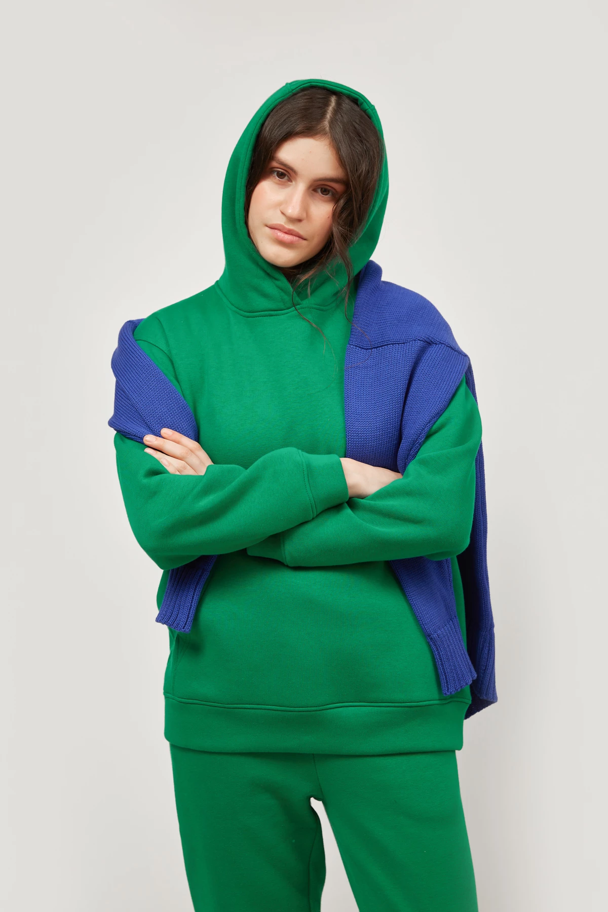 Oversized green hoodie, photo 4