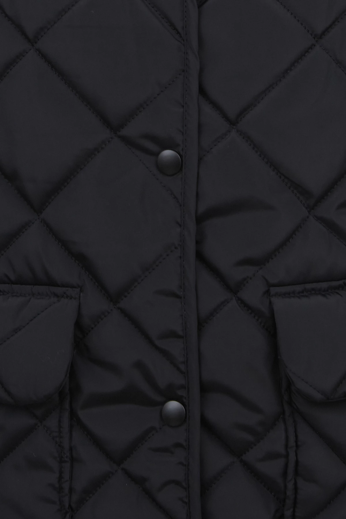 Черная стеганная куртка с утеплителем, фото 5