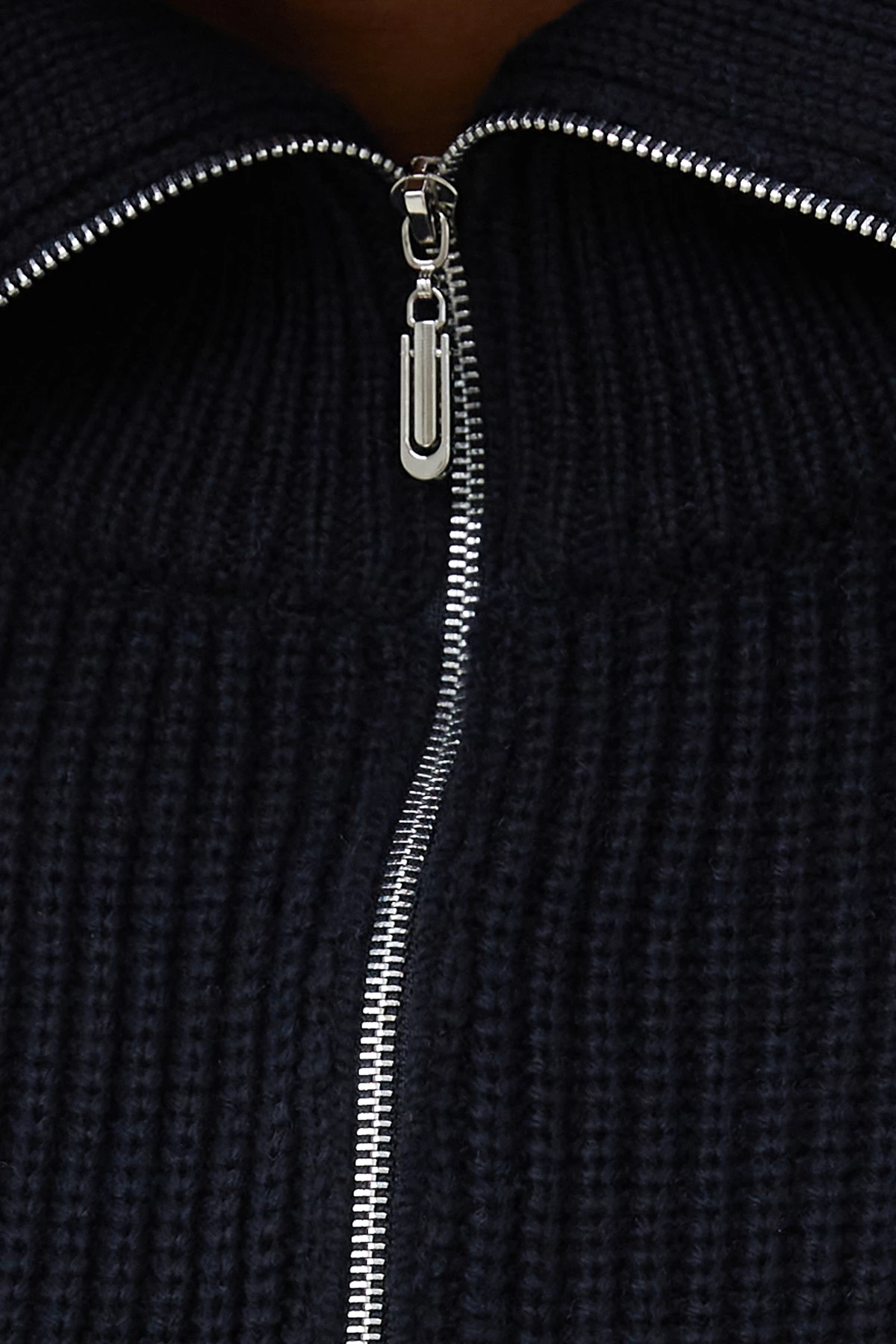 Чорний в’язаний светр з вовною , фото 4