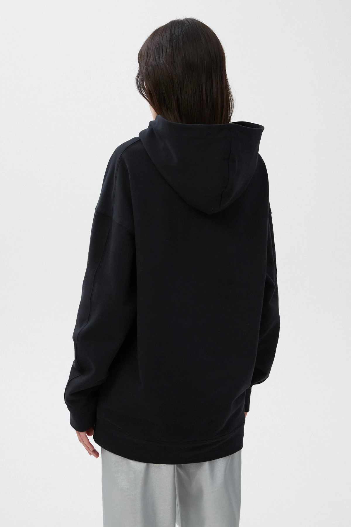 Black unisex hoodie "Holiday feeling" on fleece, photo 6