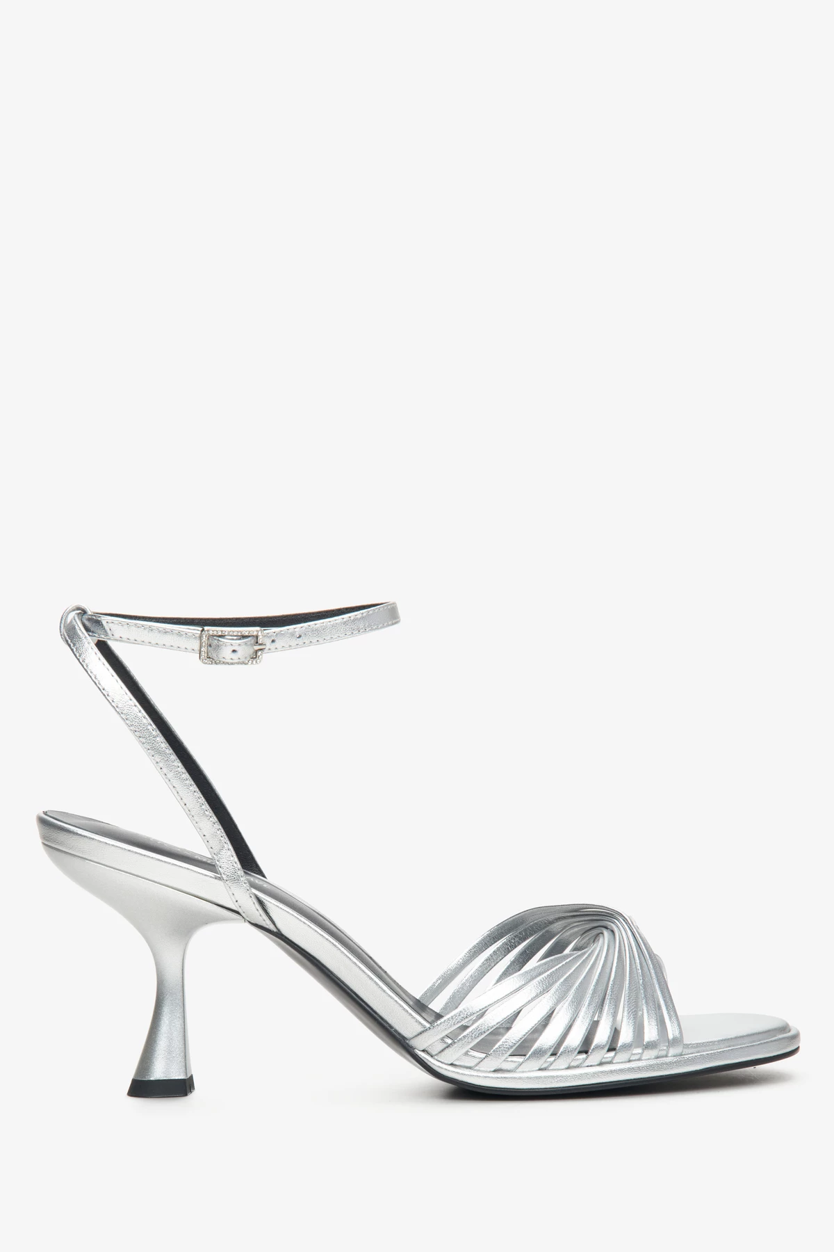Silver leather sandals Estro x MustHave , photo 4