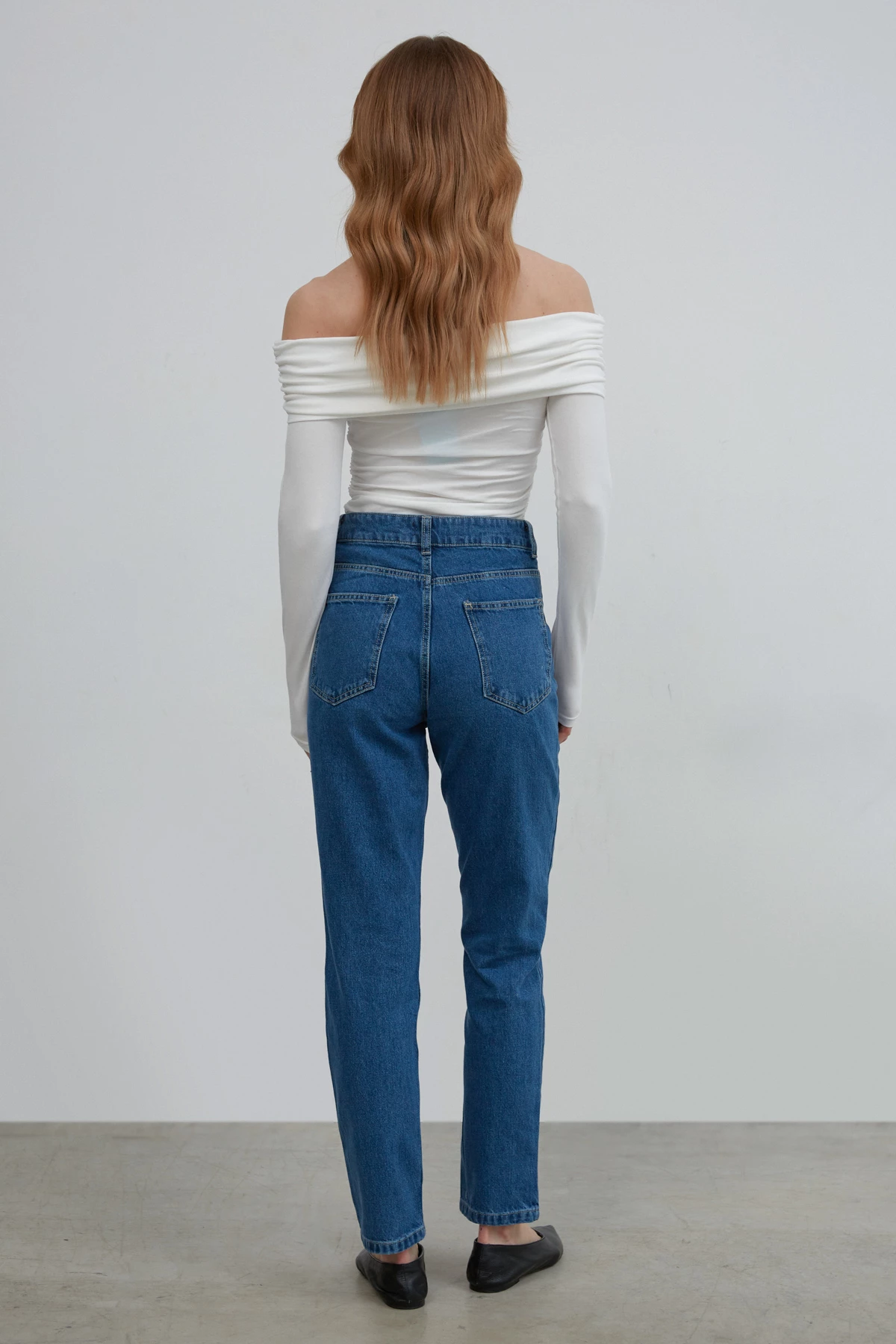 Mom fit jeans in blue denim, photo 3